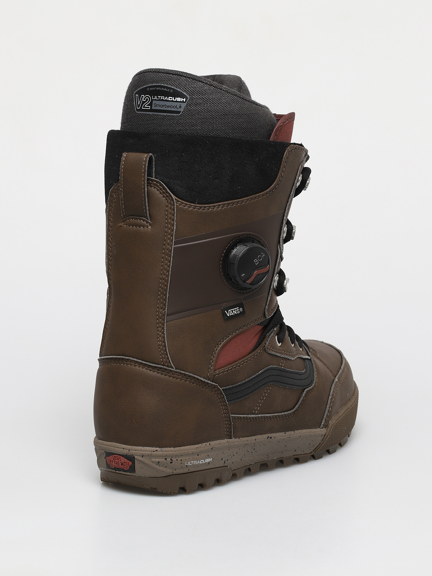 Męskie Buty snowboardowe Vans Invado Pro (brown/red)