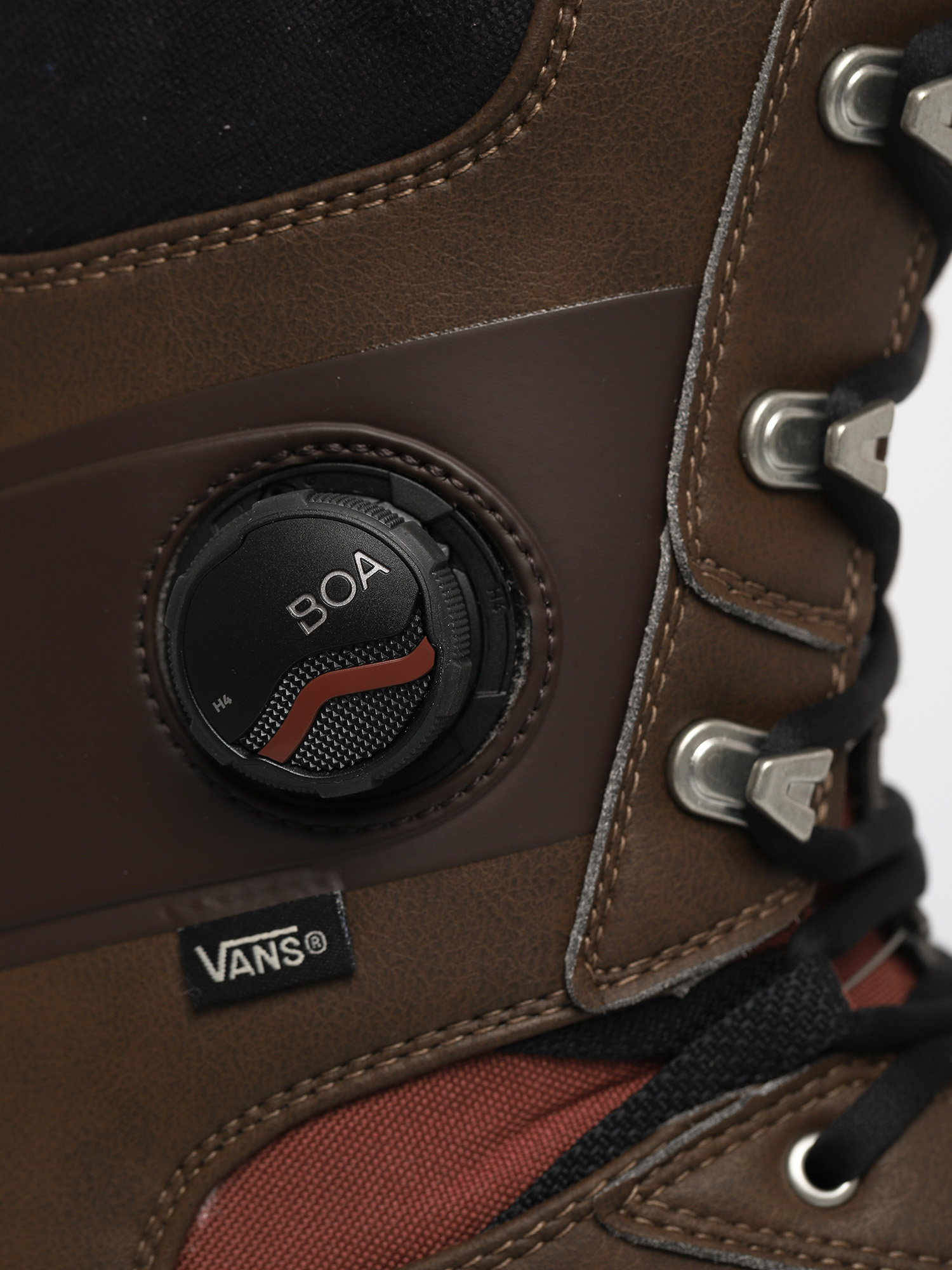 Męskie Buty snowboardowe Vans Invado Pro (brown/red)