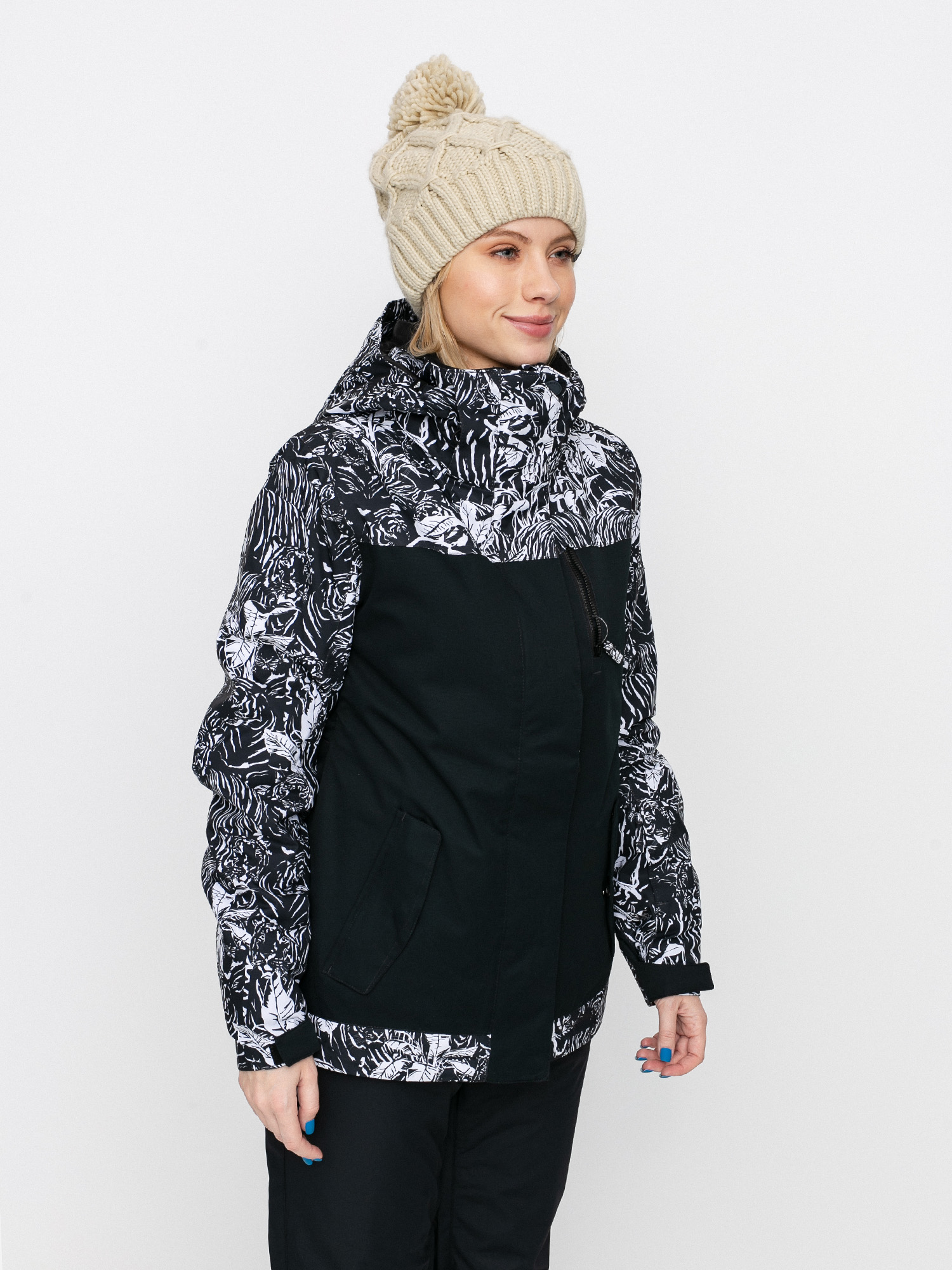 Damska Kurtka snowboardowa Roxy Jetty Block (true black tiger camo)