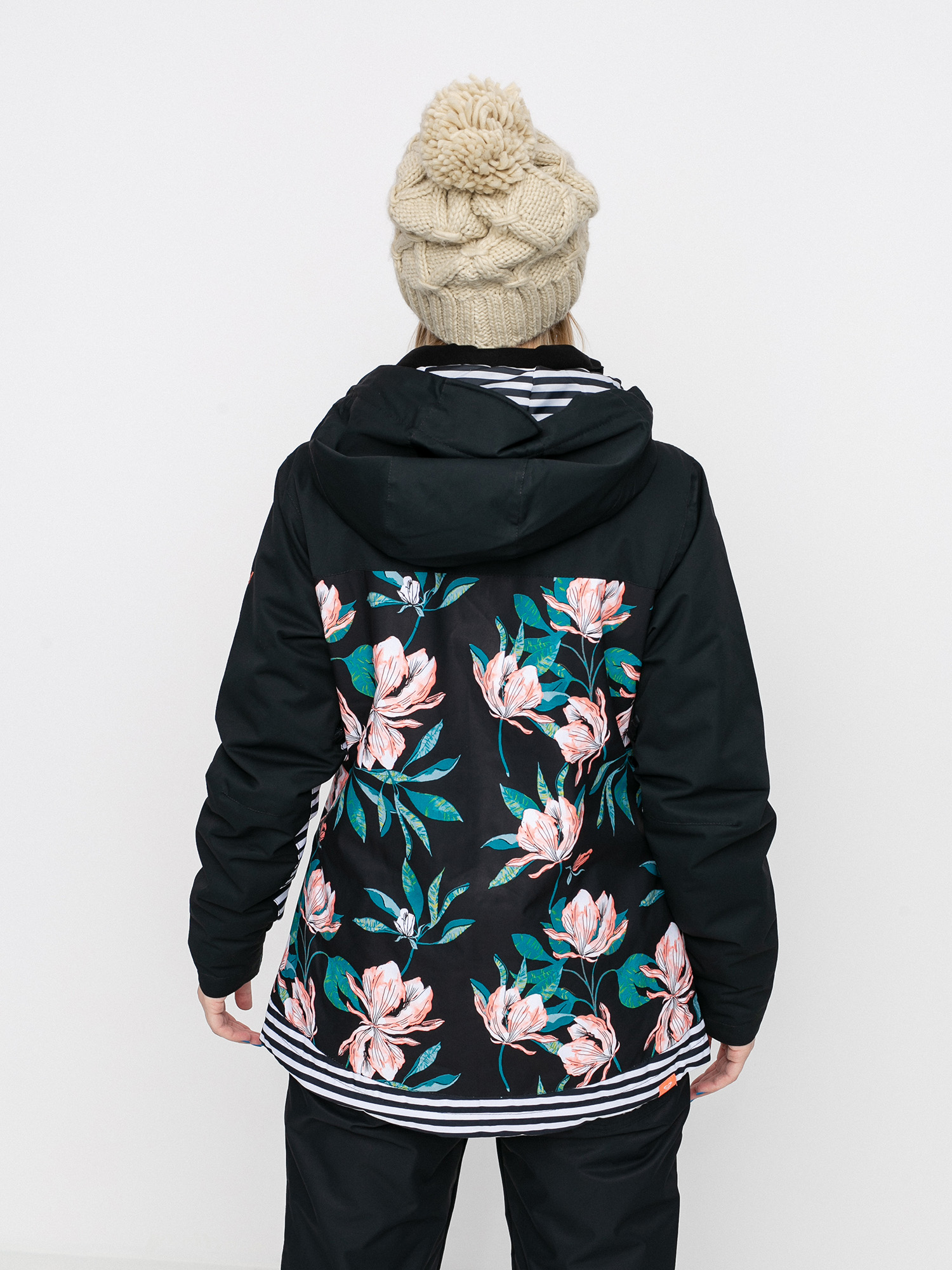 Damska Kurtka snowboardowa Roxy Jetty Block (true black tropical day)