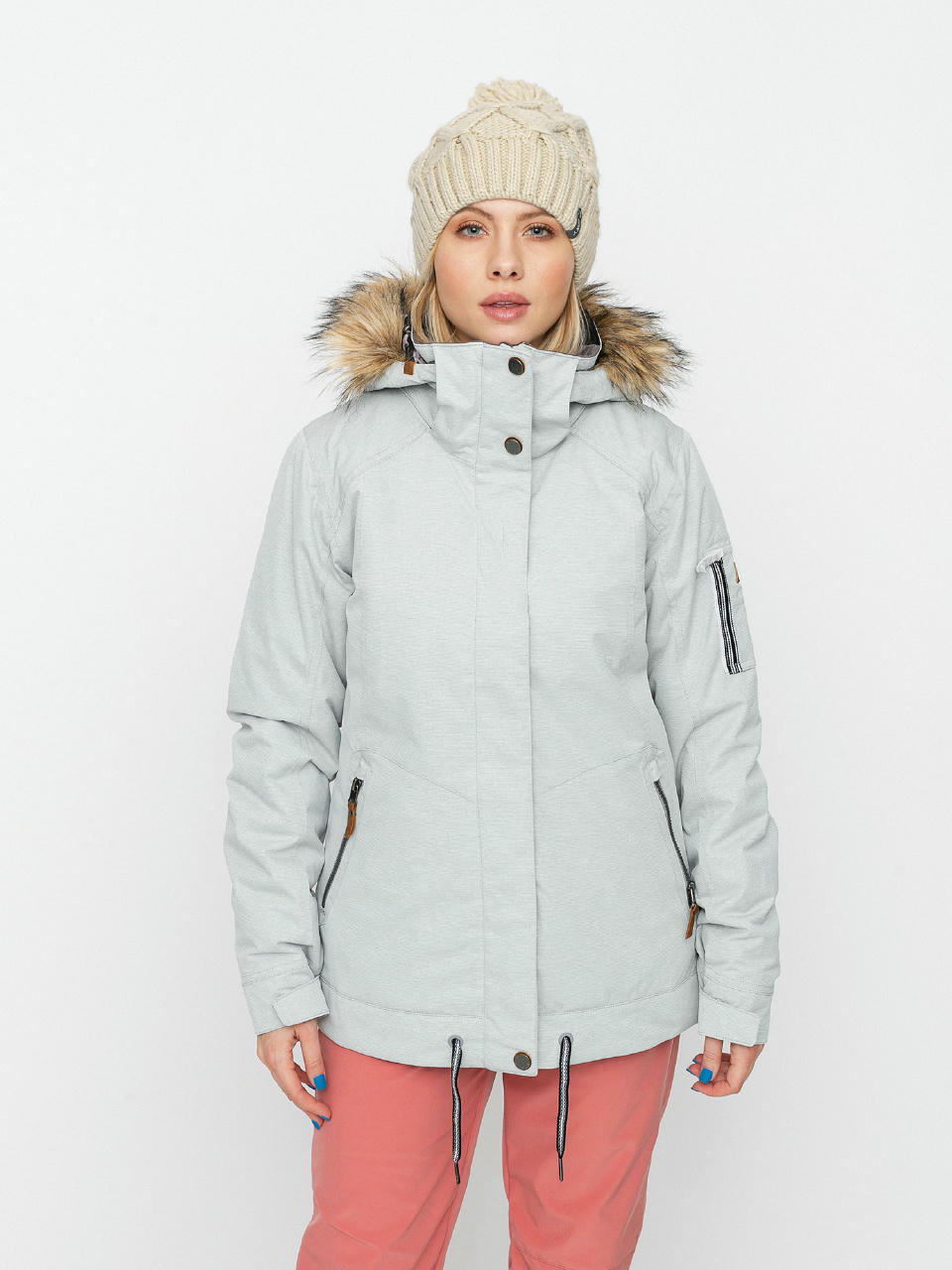 Damska Kurtka snowboardowa Roxy Meade (heather grey)