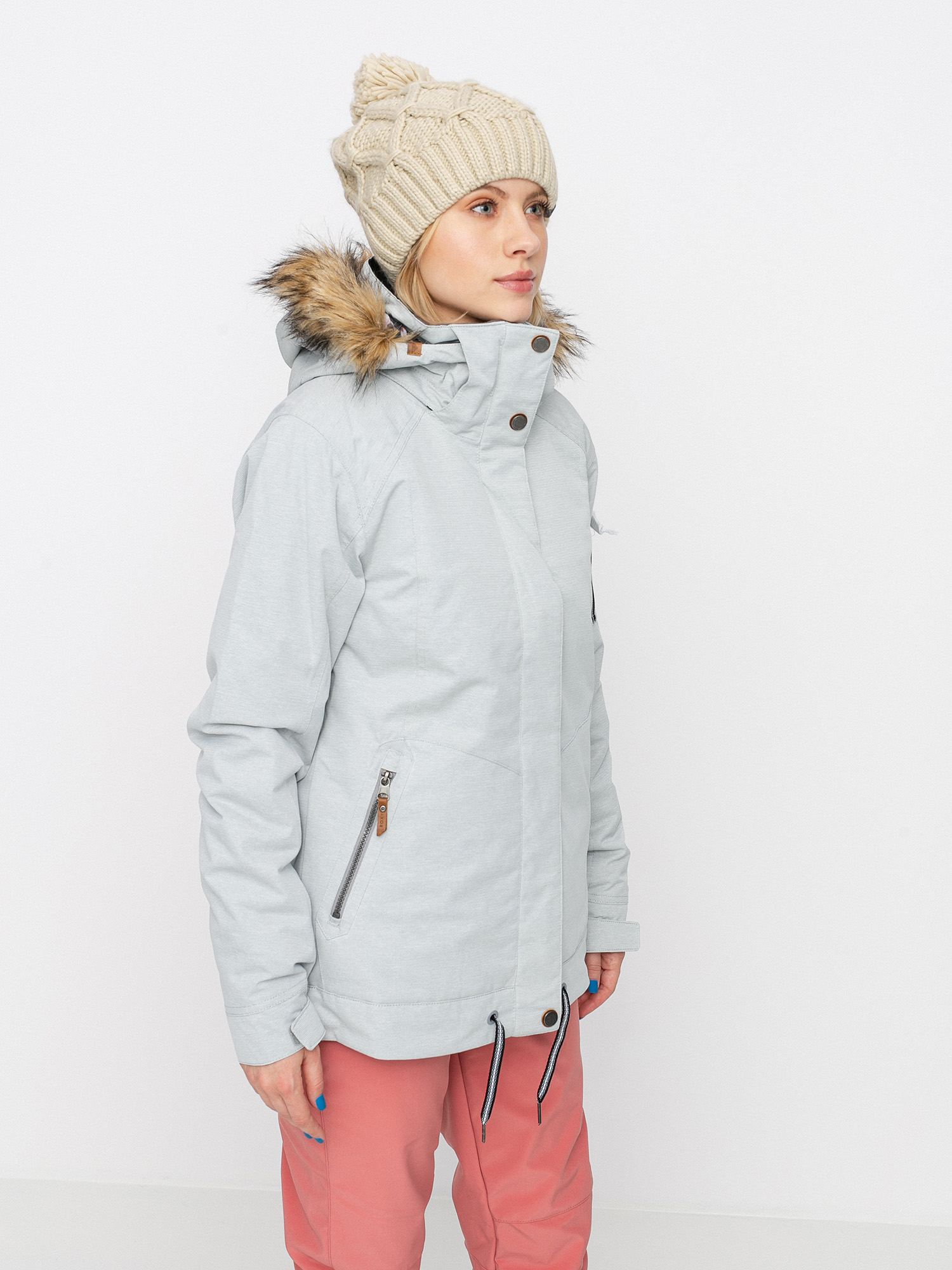 Damska Kurtka snowboardowa Roxy Meade (heather grey)