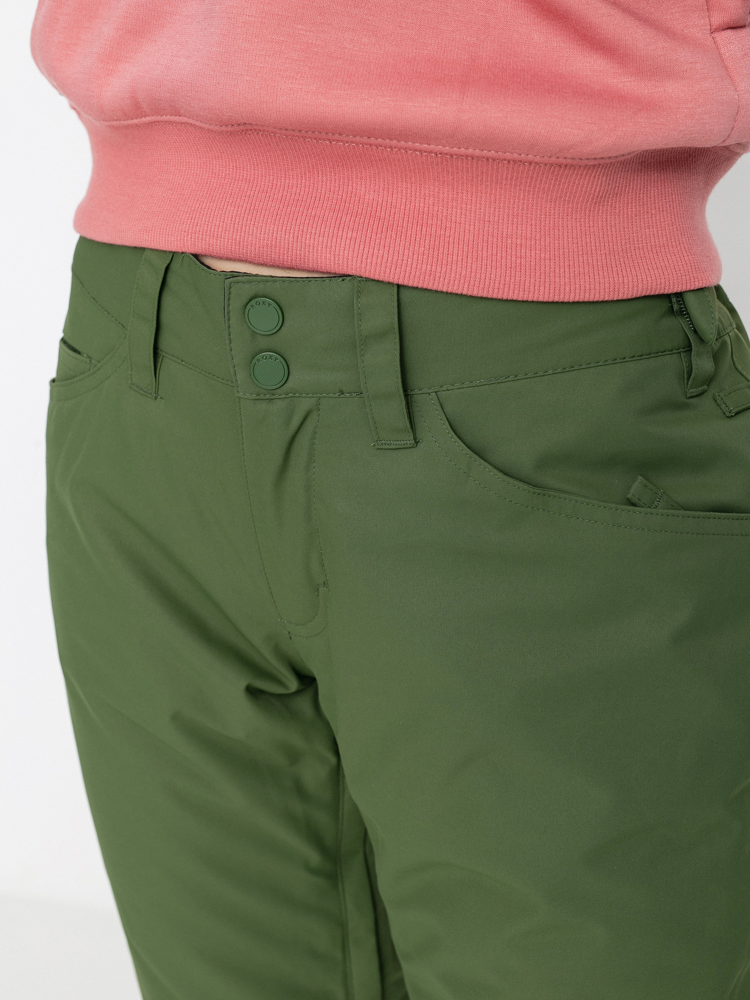 Damskie Spodnie snowboardowe Roxy Backyard (bronze green)