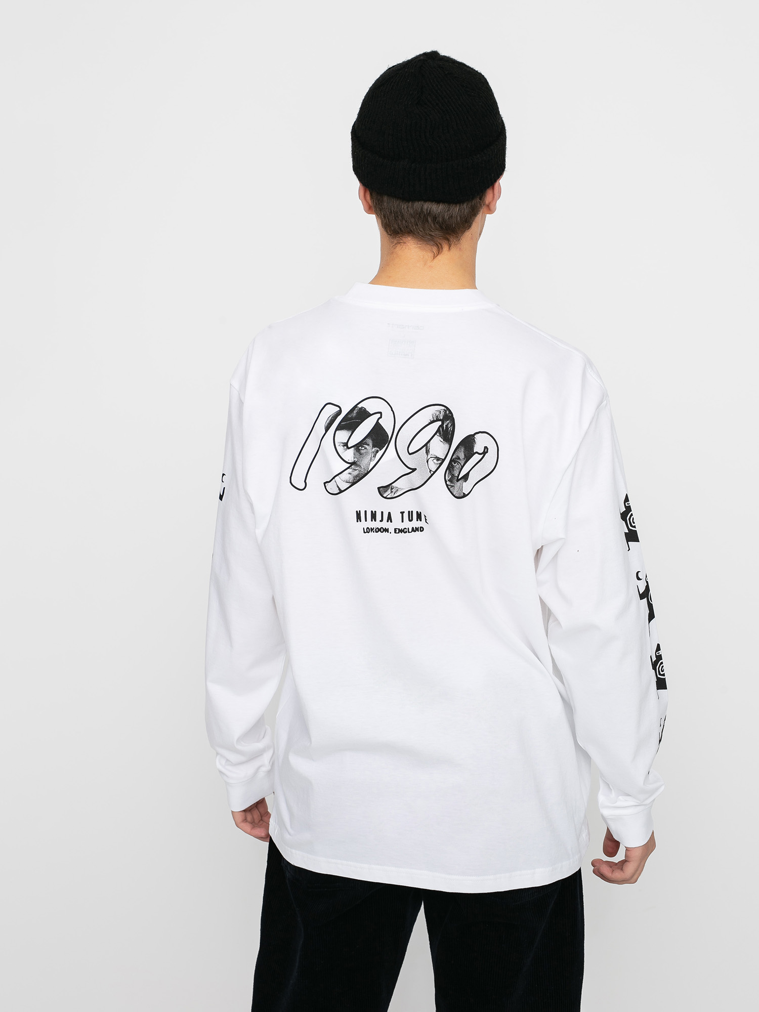 Longsleeve Carhartt WIP X Relevant Parties Ninja Tune (white/black)