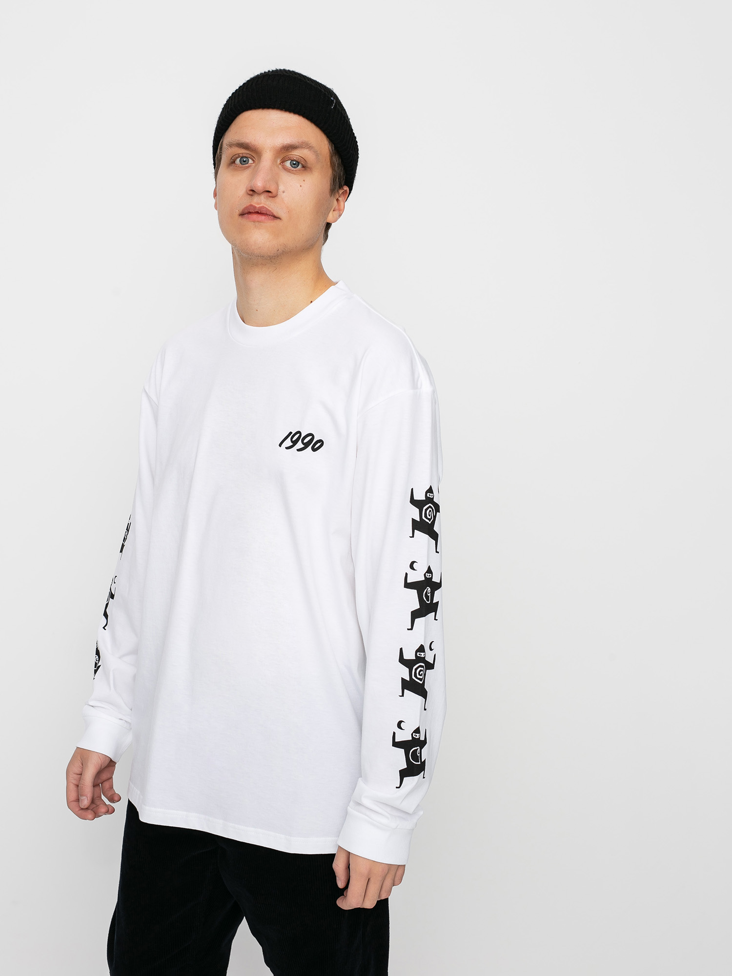 Longsleeve Carhartt WIP X Relevant Parties Ninja Tune (white/black)