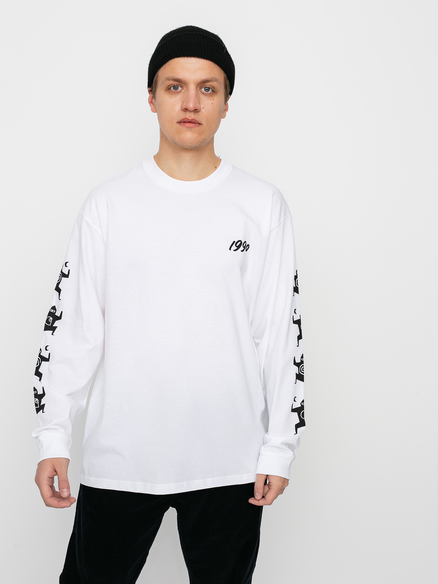 Longsleeve Carhartt WIP X Relevant Parties Ninja Tune (white/black)
