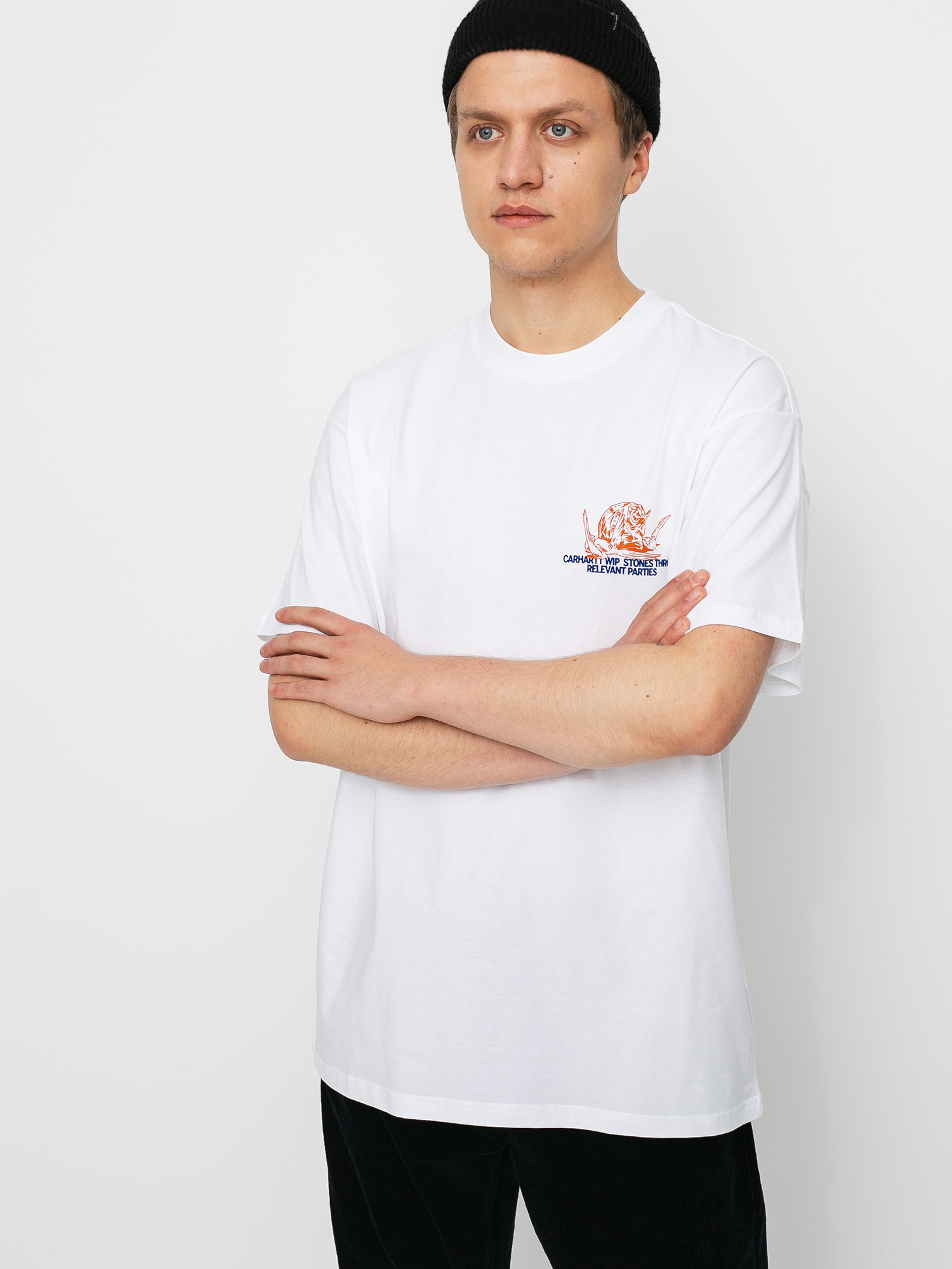 T-shirt Carhartt WIP X Relevant Parties Stone Throw (white)