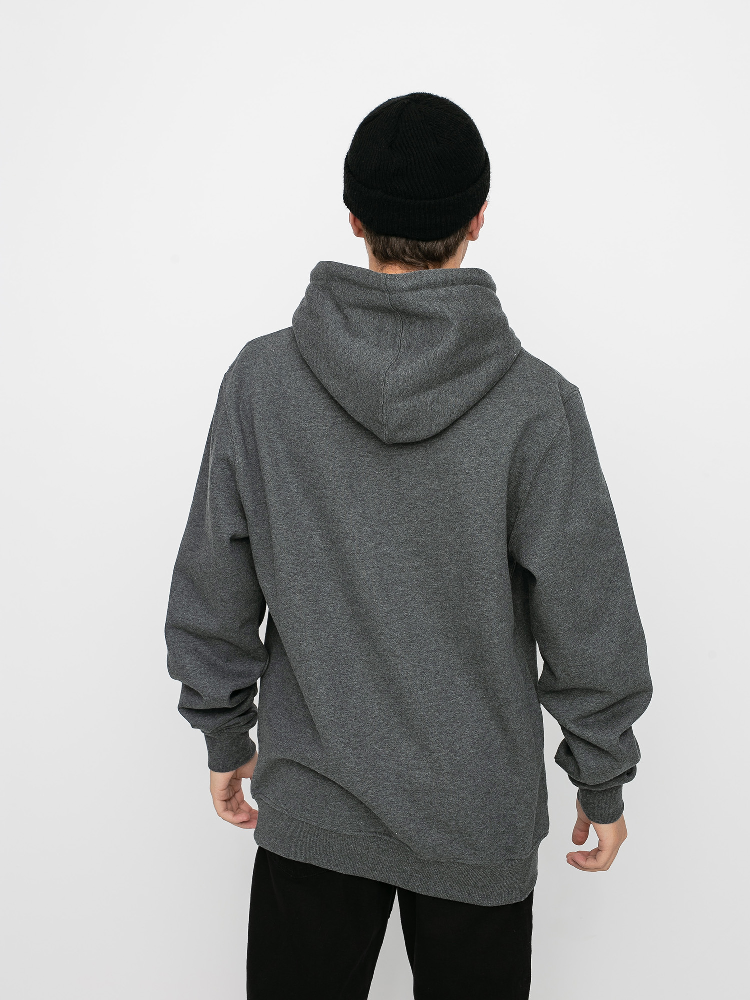 Bluza z kapturem MassDnm Signature Small Logo HD (dark heather grey)