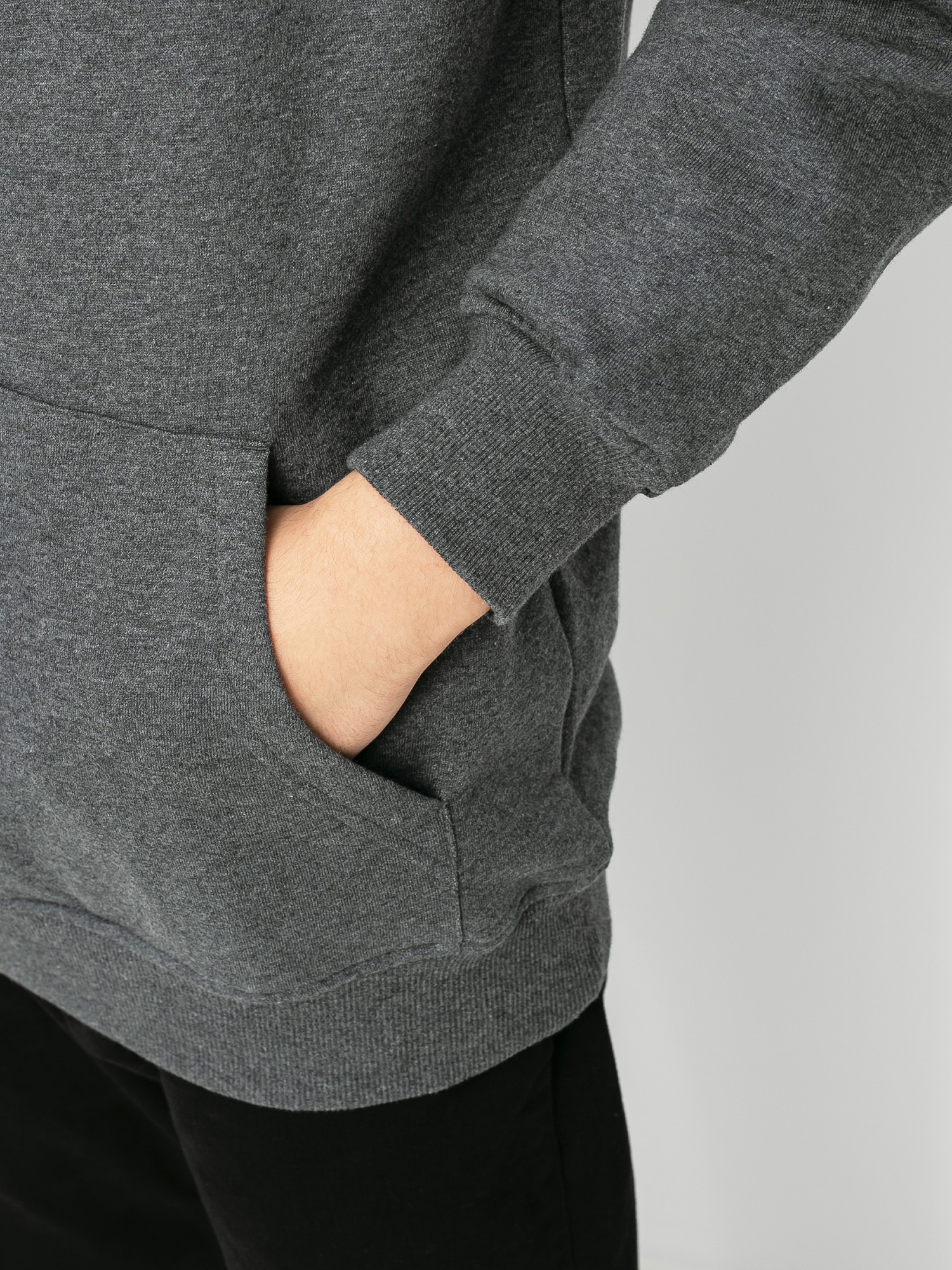 Bluza z kapturem MassDnm Signature Small Logo HD (dark heather grey)