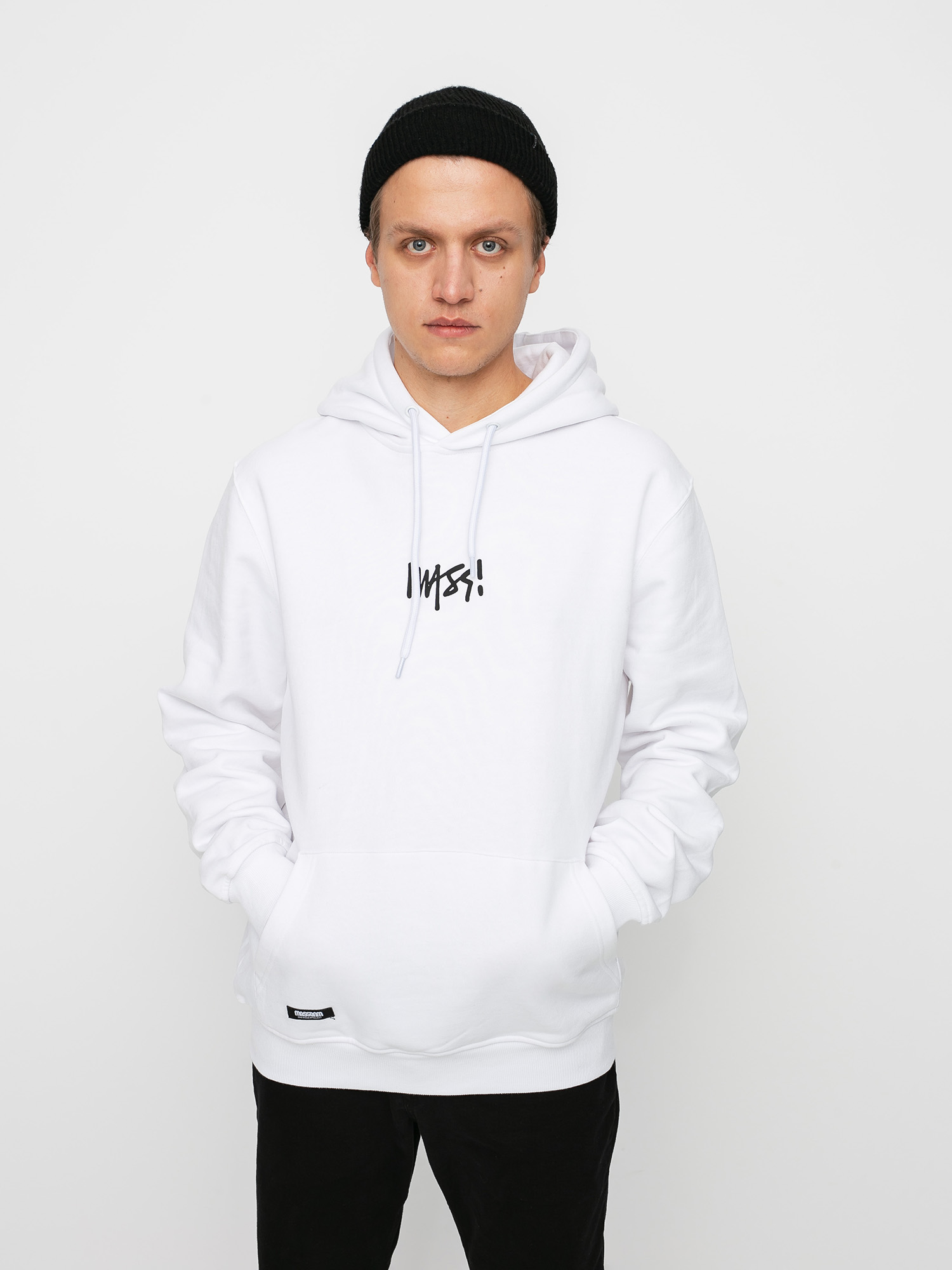 Bluza z kapturem MassDnm Signature Small Logo HD (white)