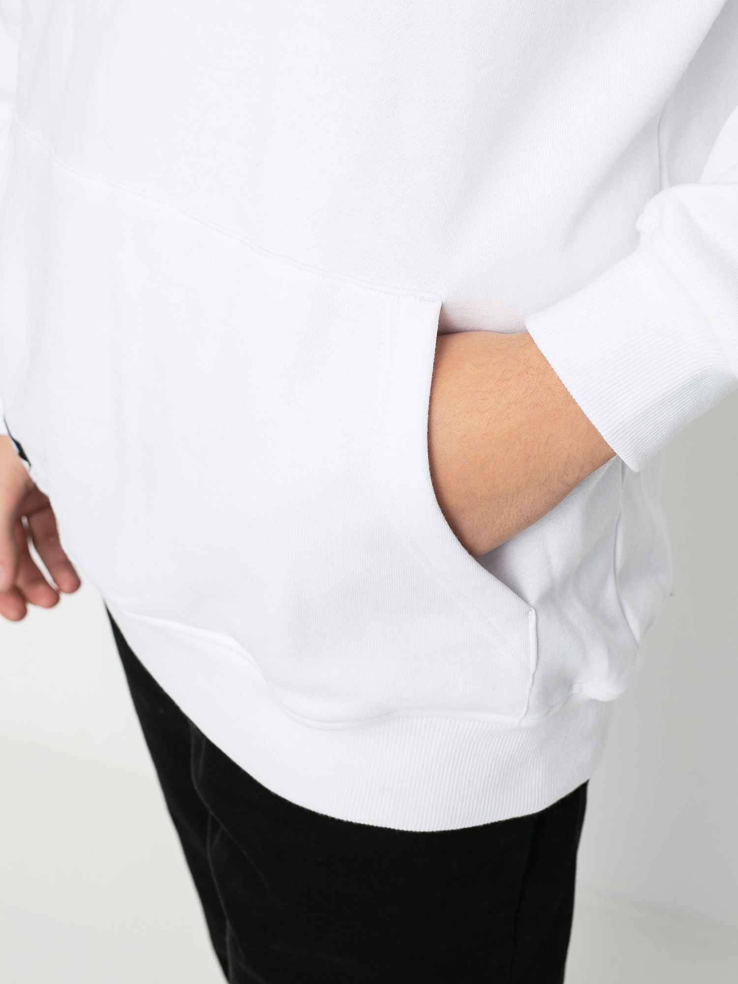 Bluza z kapturem MassDnm Signature Small Logo HD (white)