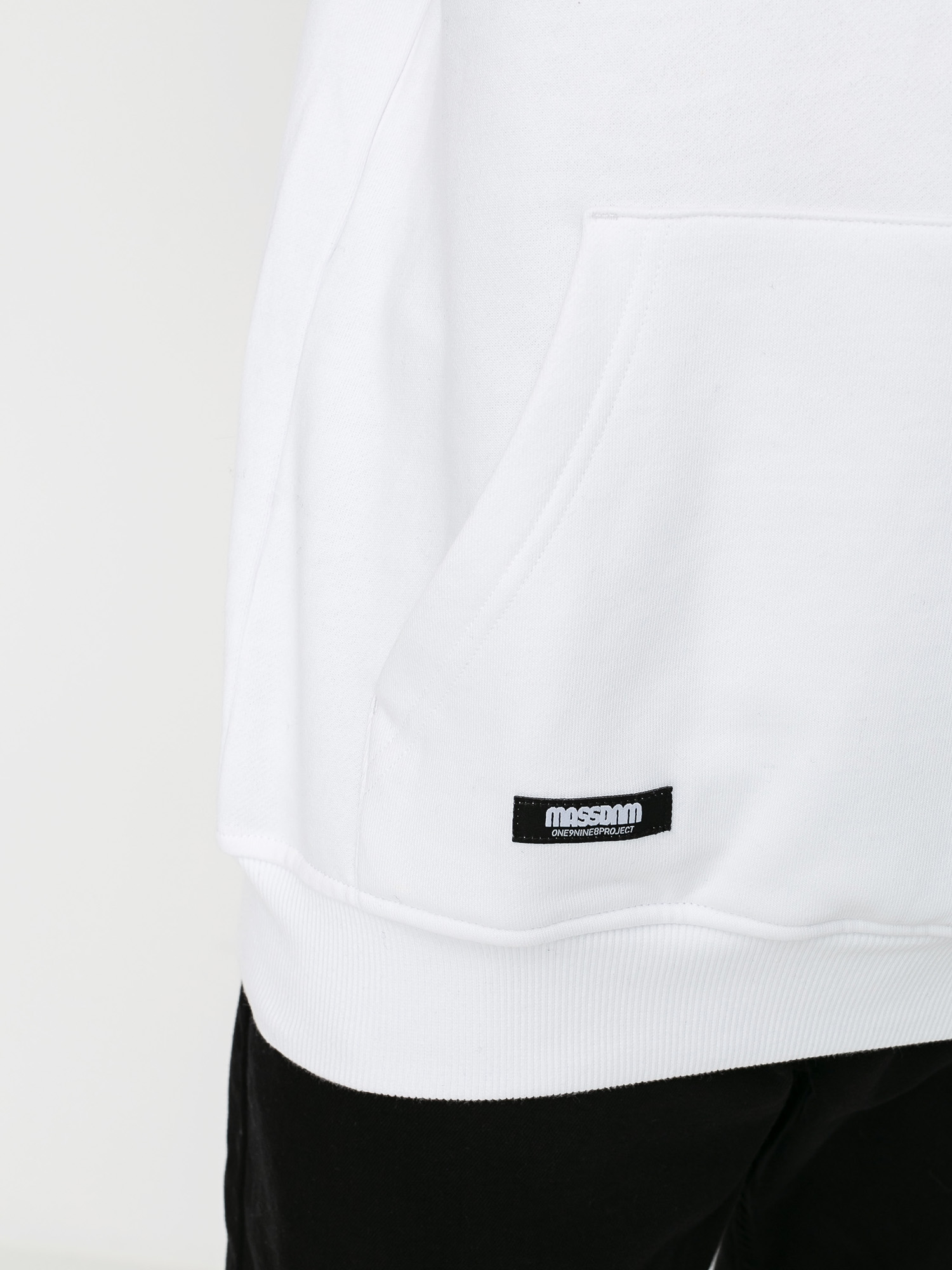 Bluza z kapturem MassDnm Signature Small Logo HD (white)