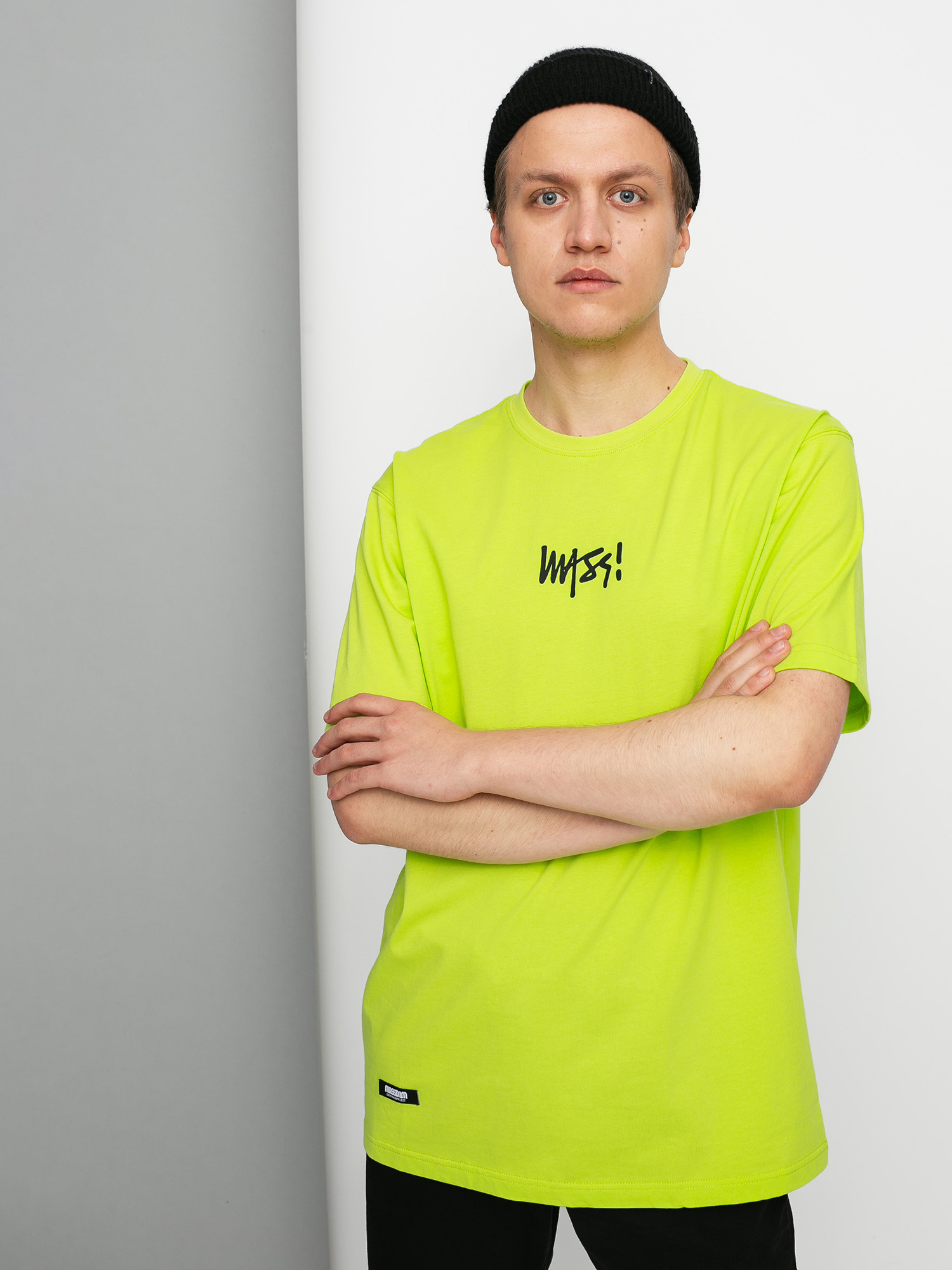 T-shirt MassDnm Signature Small Logo (toxic yellow)