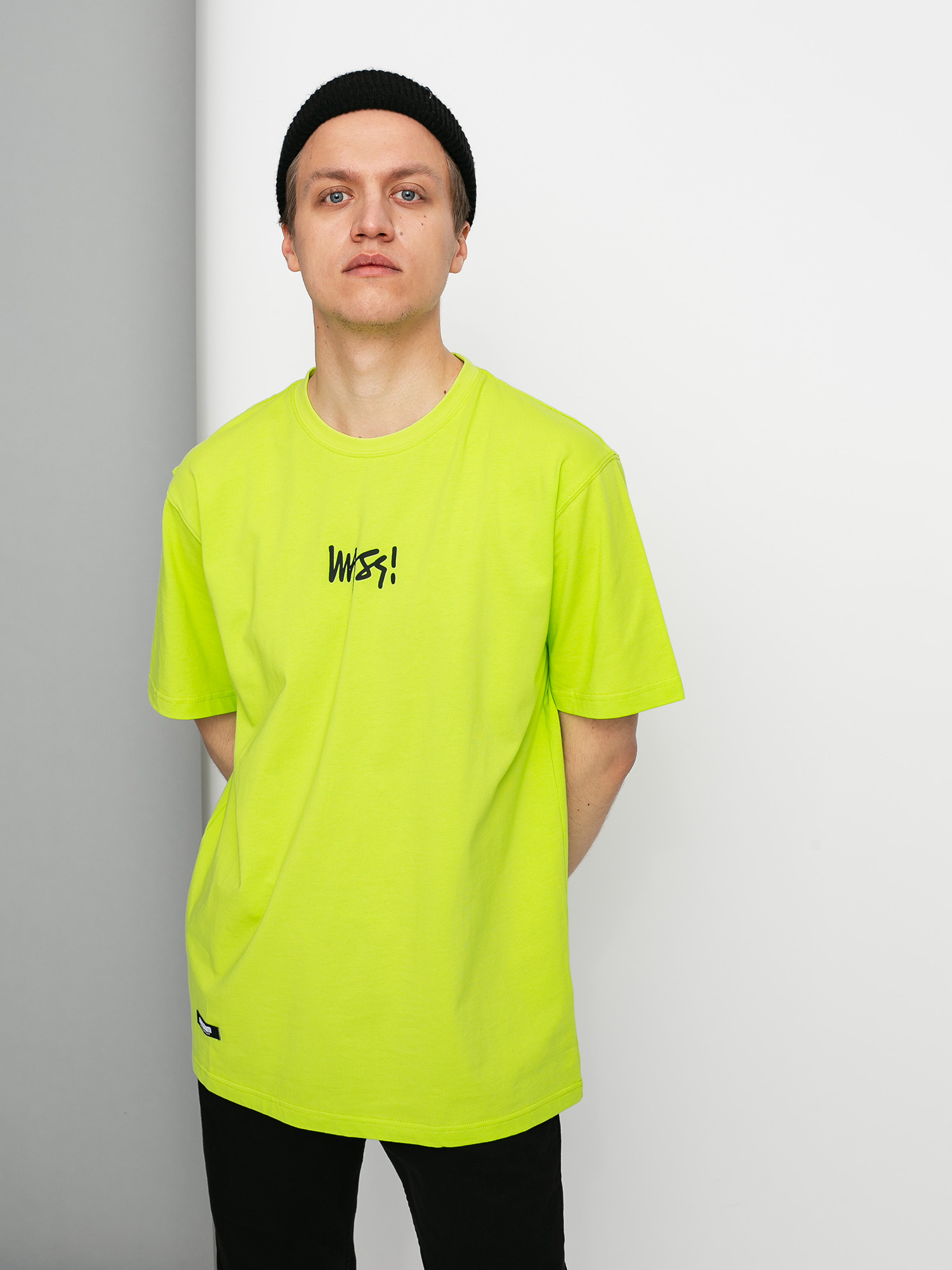 T-shirt MassDnm Signature Small Logo (toxic yellow)