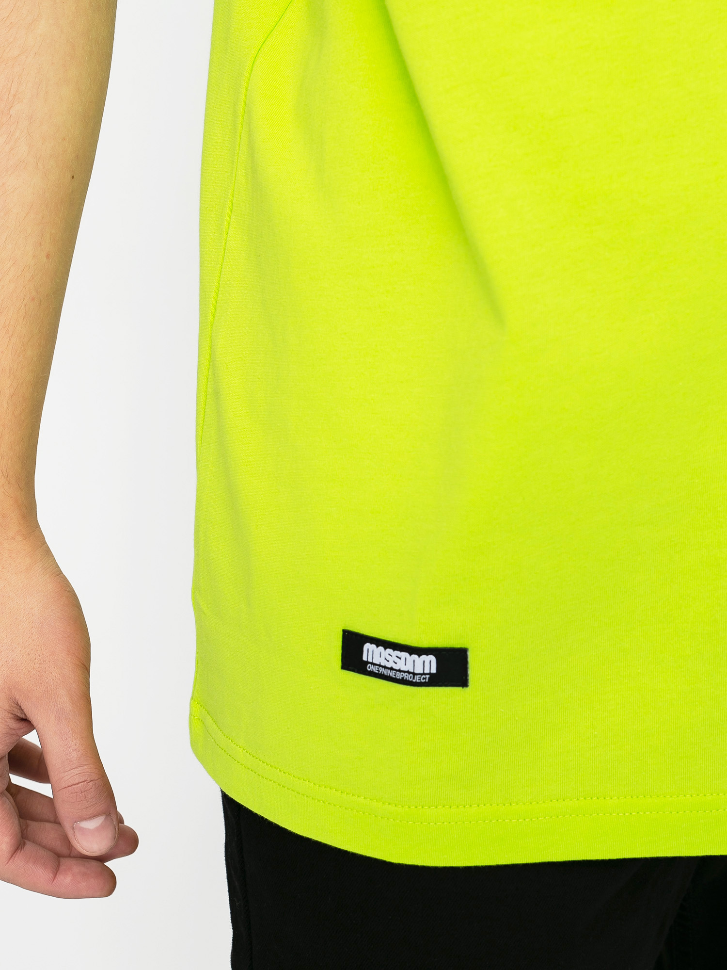 T-shirt MassDnm Signature Small Logo (toxic yellow)