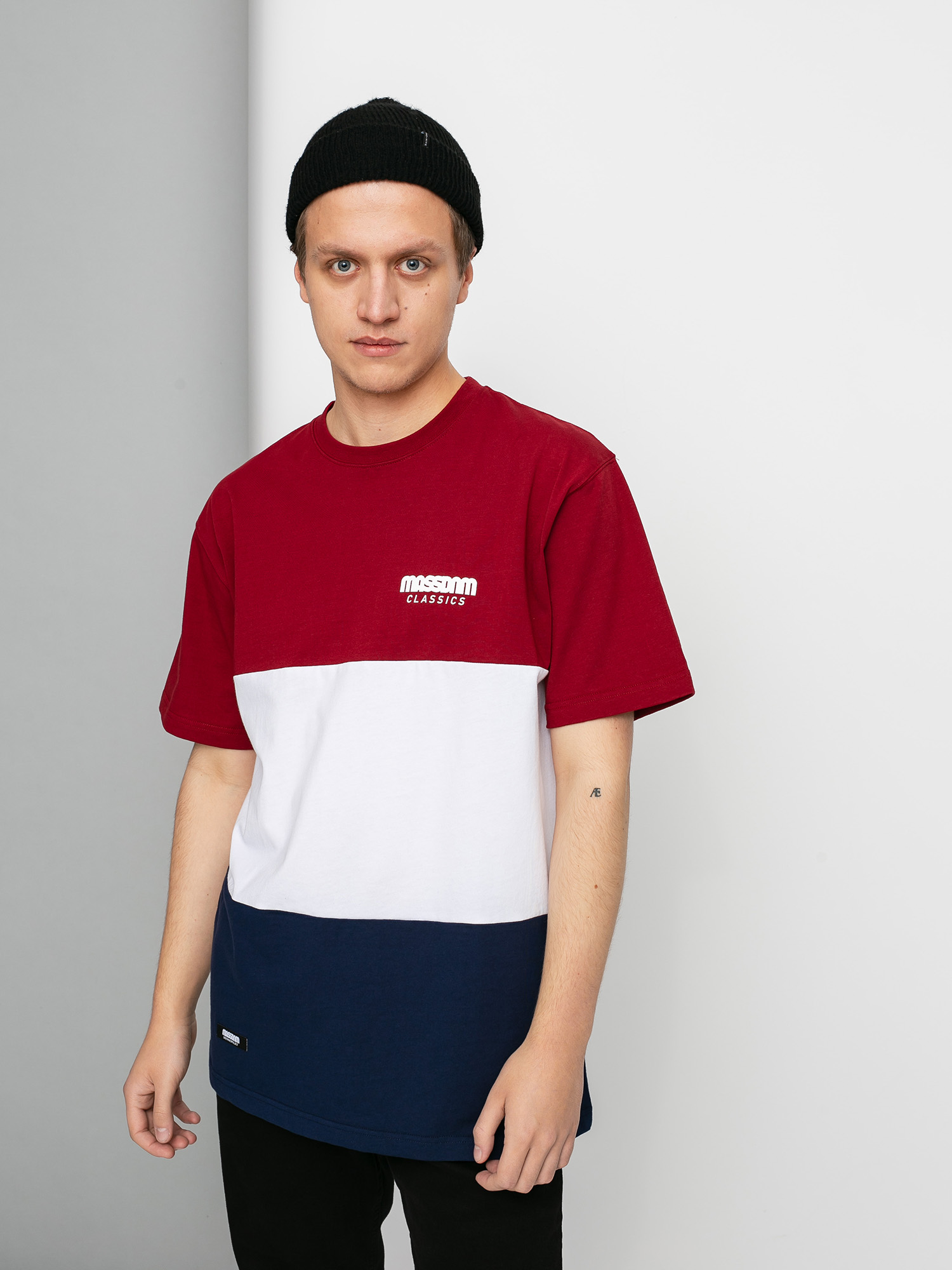T-shirt MassDnm Zone (claret/navy)