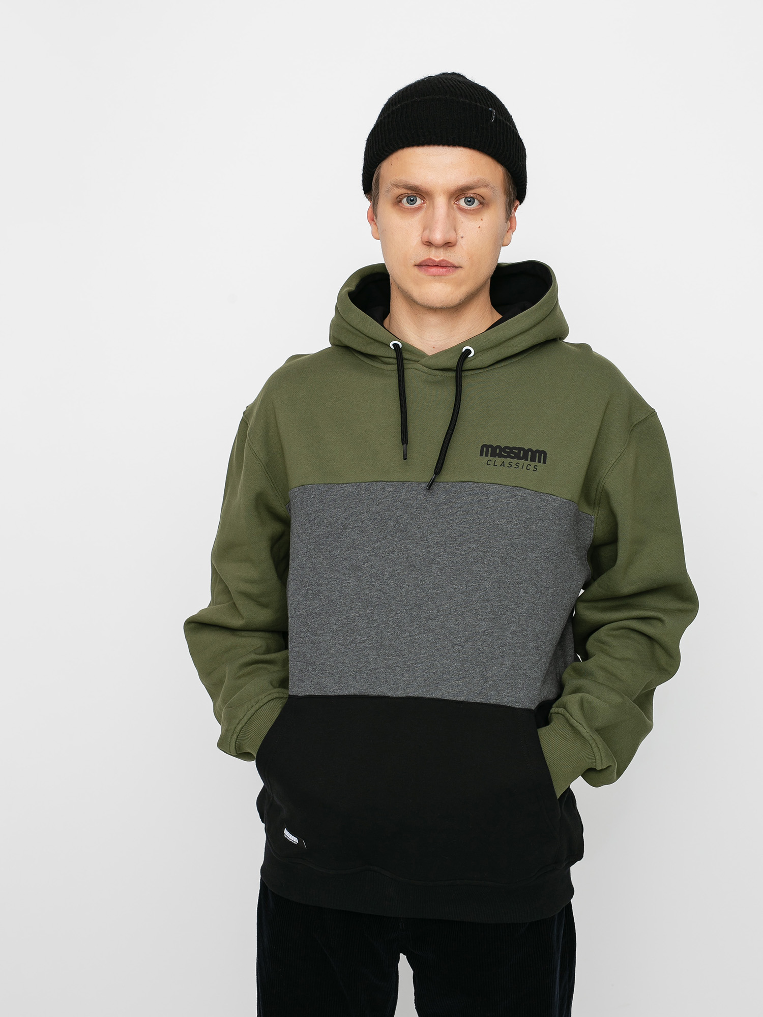 Bluza z kapturem MassDnm Zone HD (khaki/black)