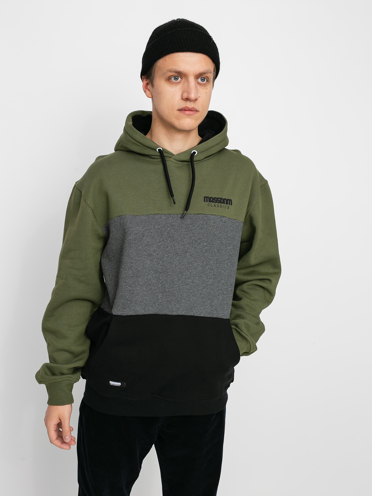 Bluza z kapturem MassDnm Zone HD (khaki/black)