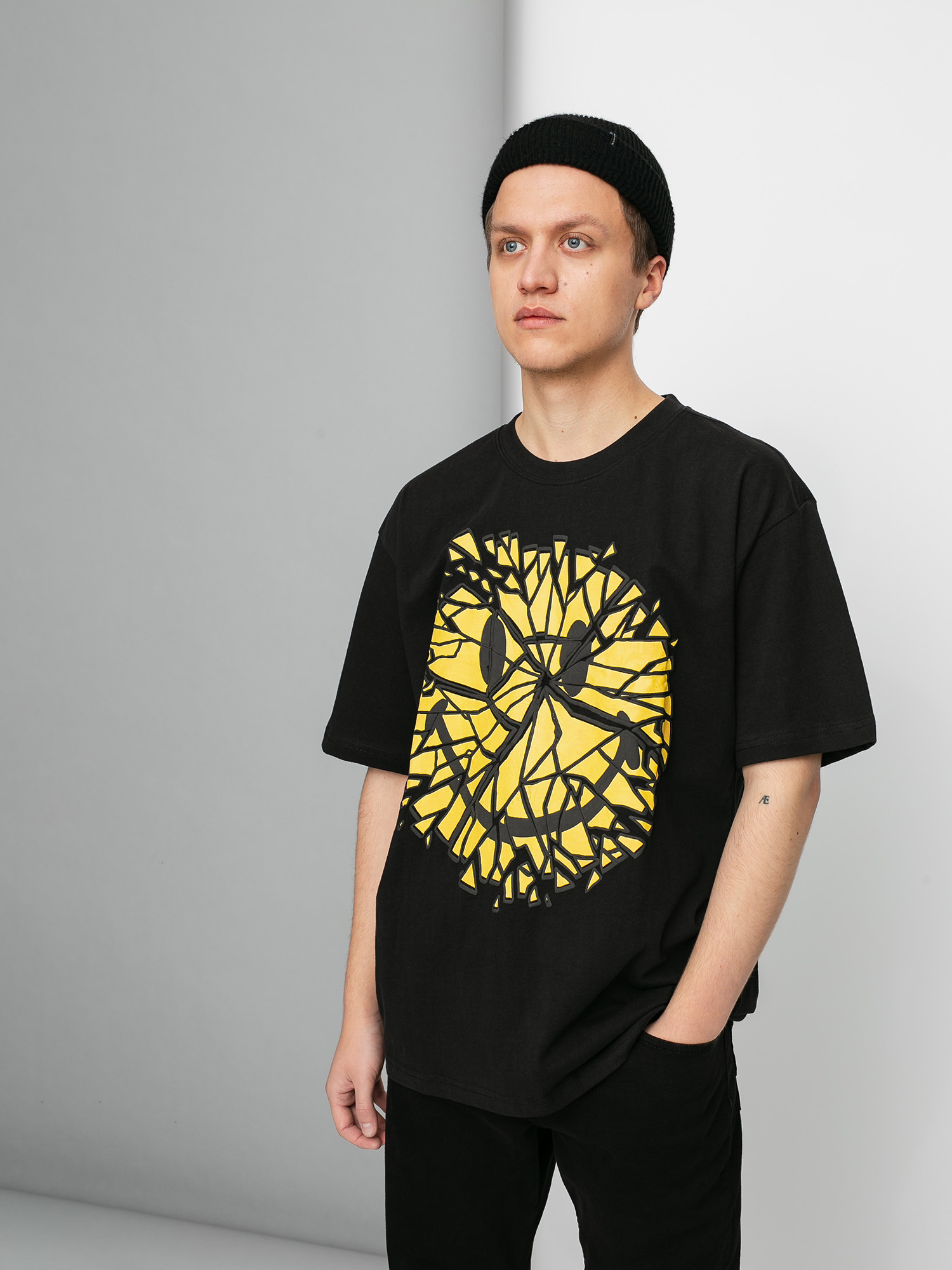 T-shirt Chinatown Market Glass Smiley (black)