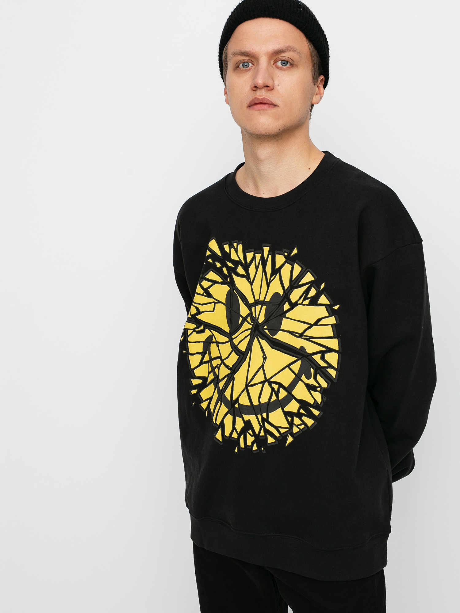 Bluza Chinatown Market Smiley Glass (black)