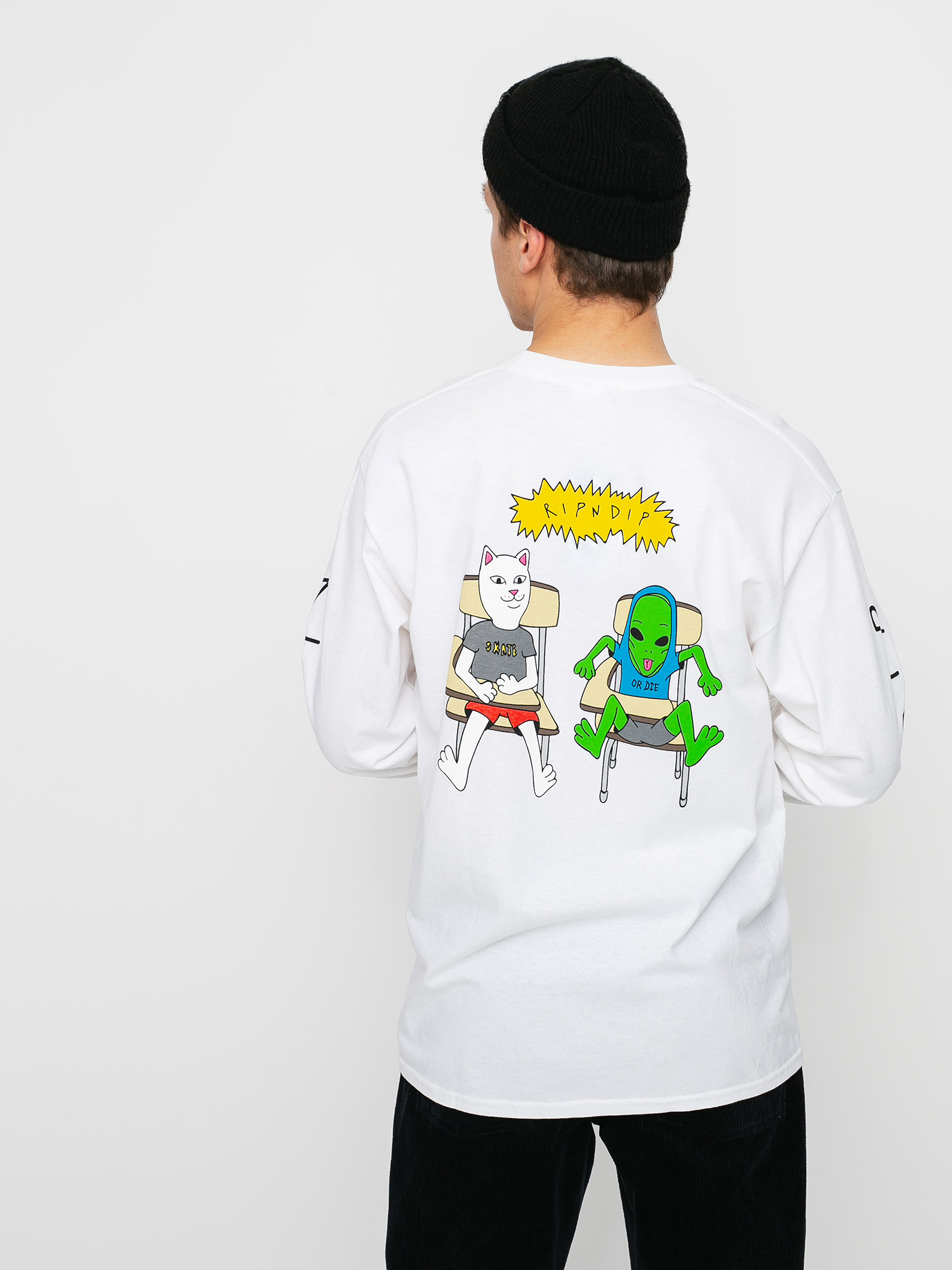 Longsleeve RipNDip Butts Up (white)