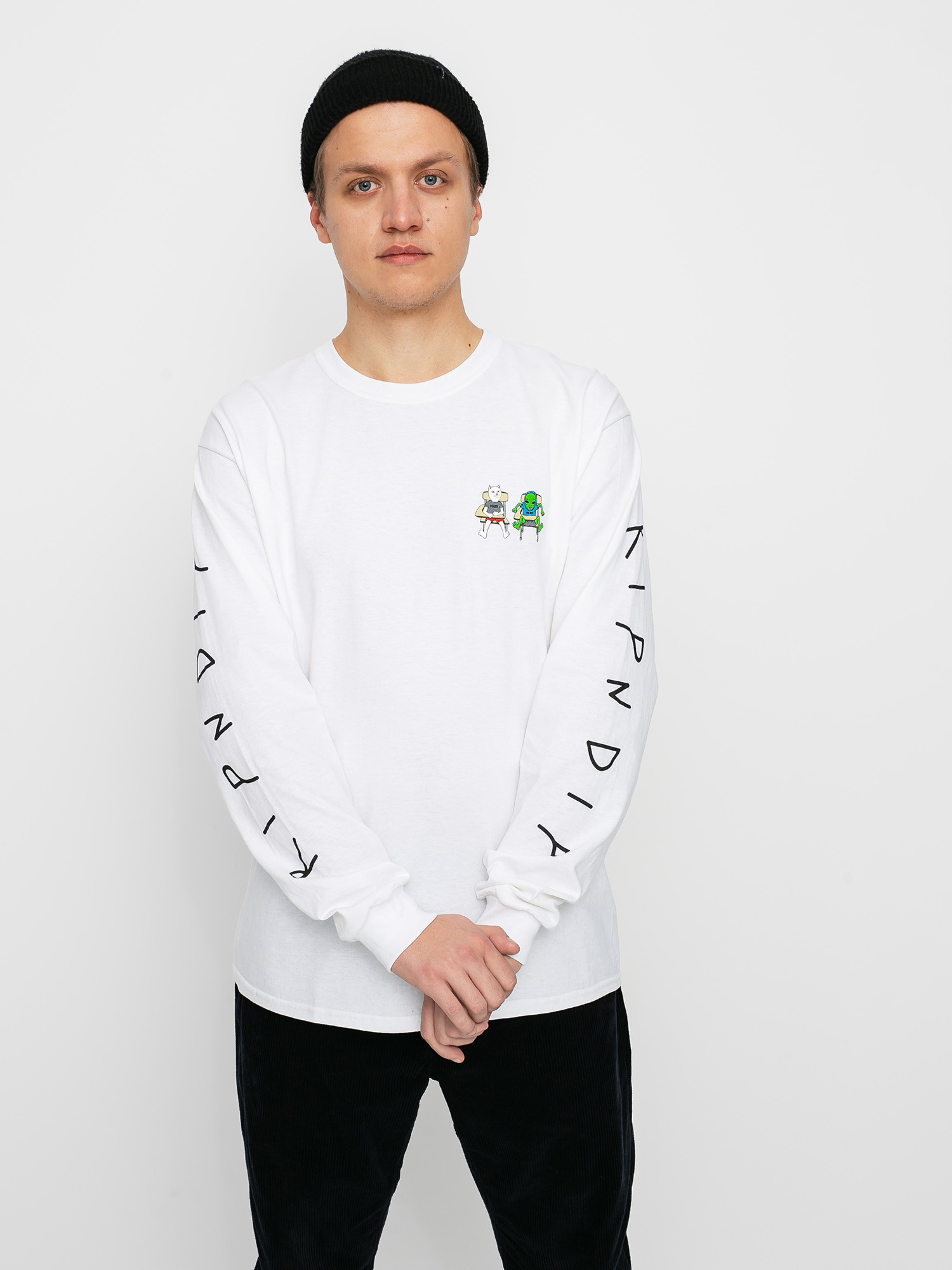 Longsleeve RipNDip Butts Up (white)