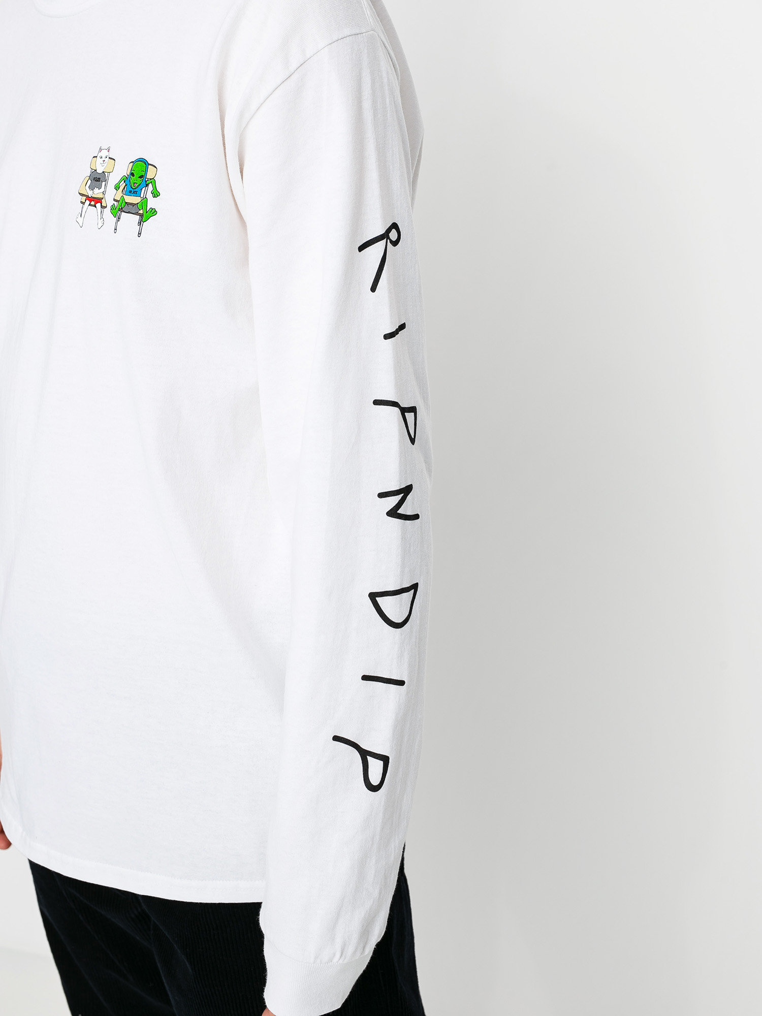 Longsleeve RipNDip Butts Up (white)
