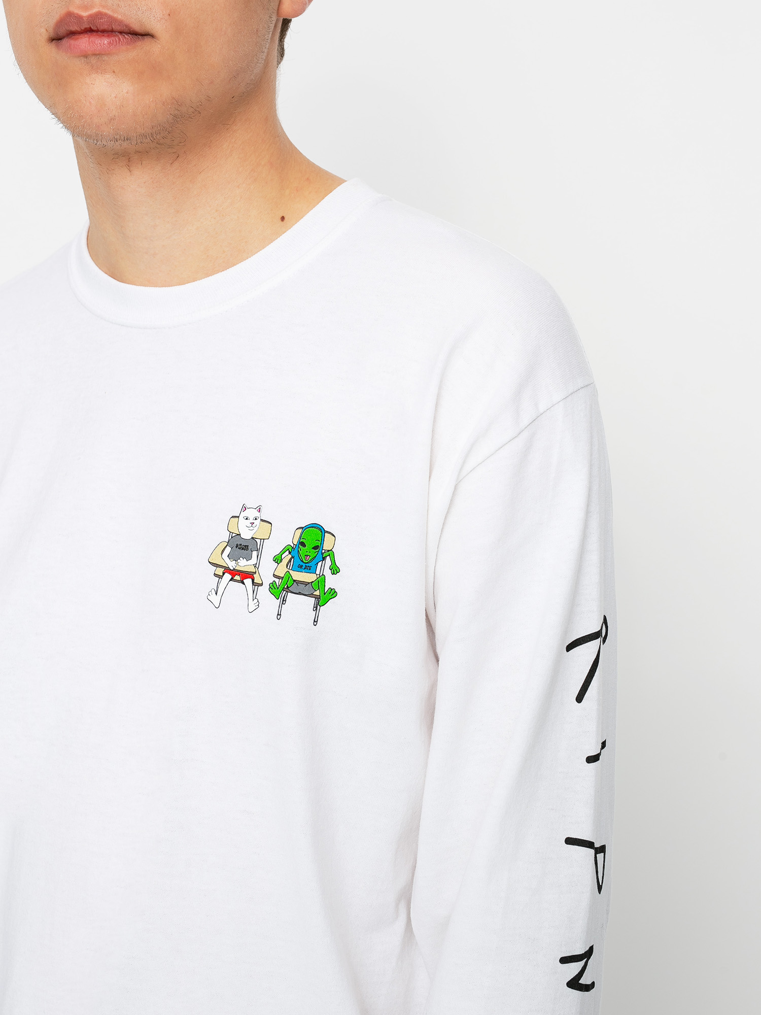 Longsleeve RipNDip Butts Up (white)