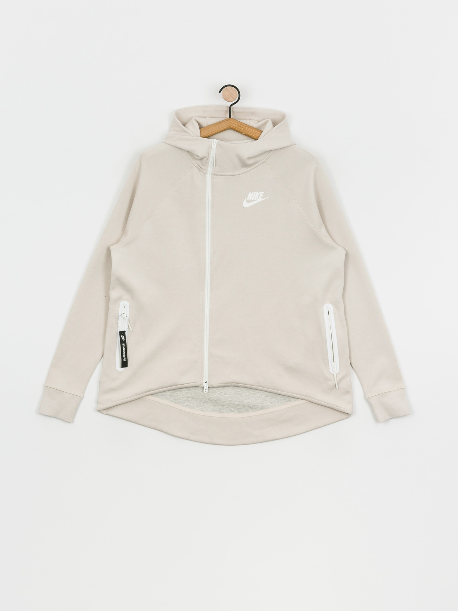 Bluza Nike Tch Flc Cape Fz Plus Wmn (desert sand/white)