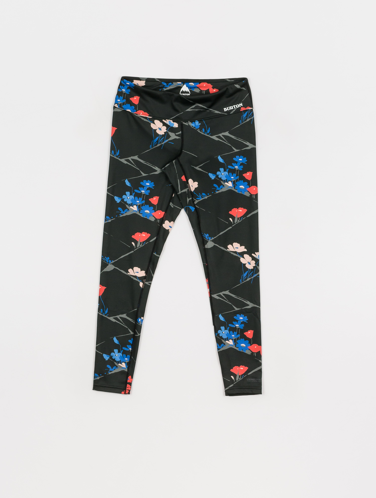 Damskie Legginsy aktywne Burton Lightweight X Base Layer Pant (true black landscape floral)