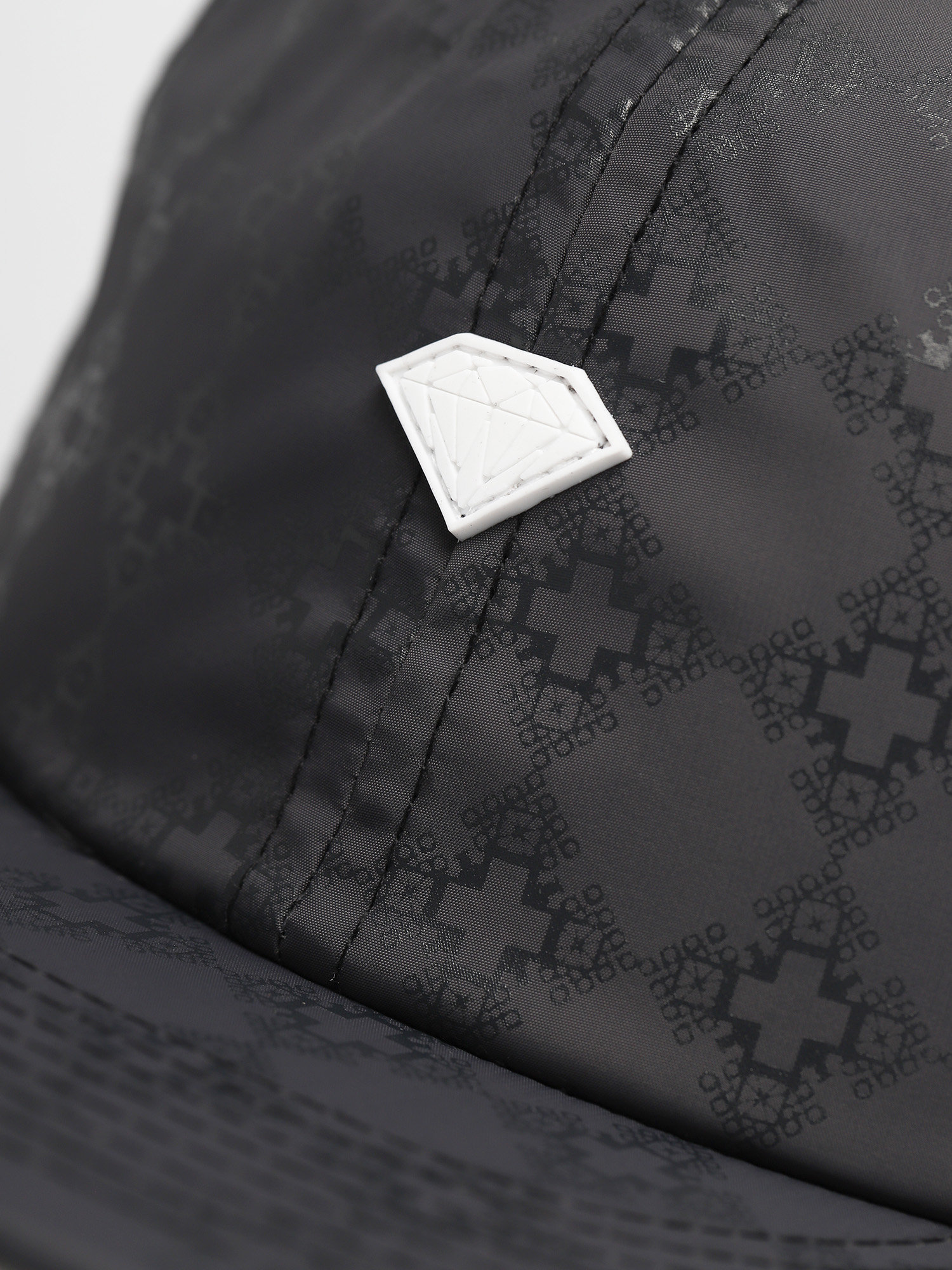 Czapka z daszkiem Diamond Supply Co. Brilliant Checkered Cross Unstructured 6 Panel ZD (black)
