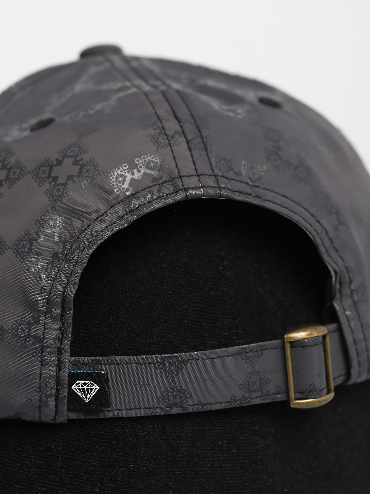 Czapka z daszkiem Diamond Supply Co. Brilliant Checkered Cross Unstructured 6 Panel ZD (black)