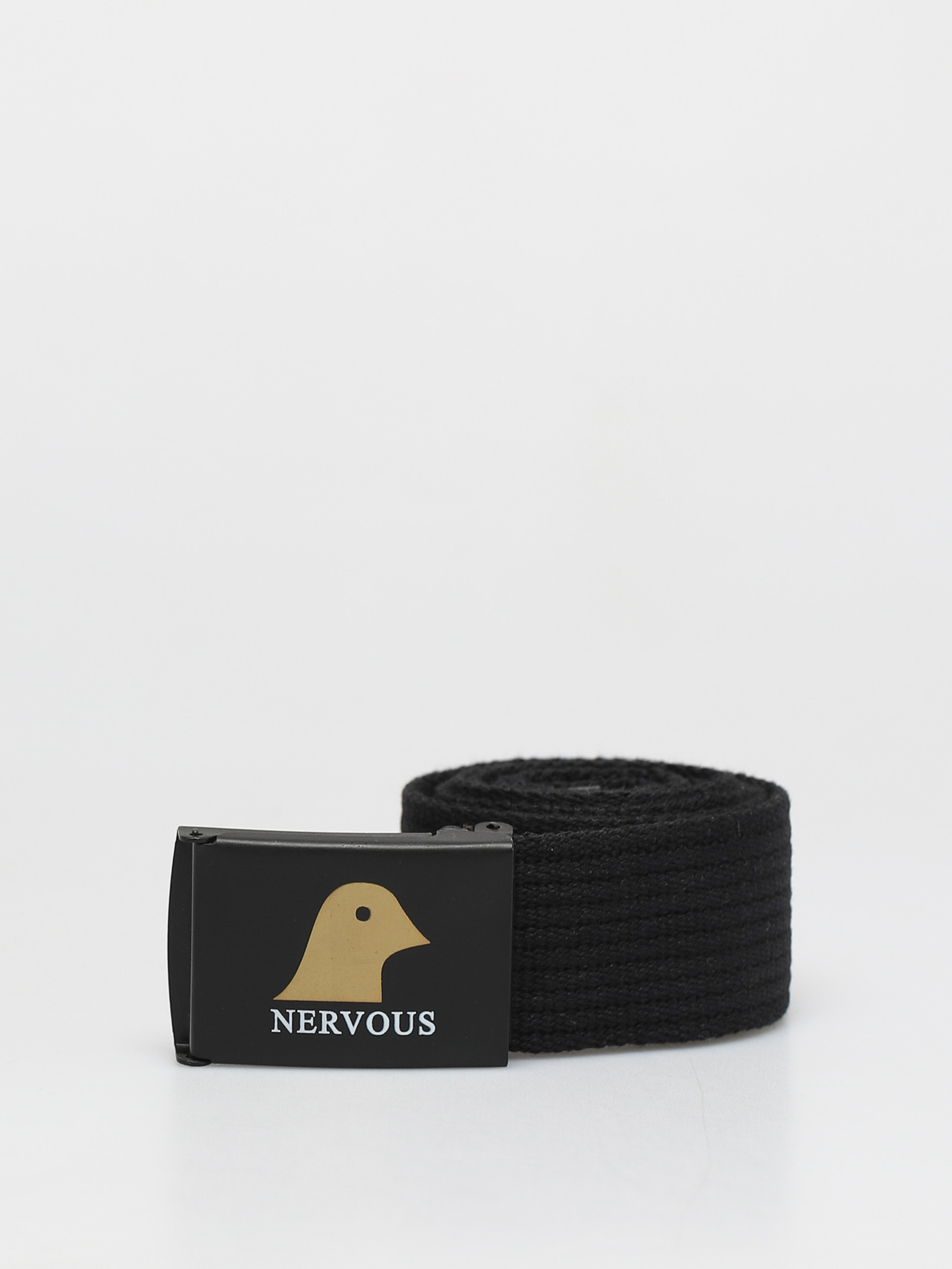 Pasek Nervous Gold Head (black/black)