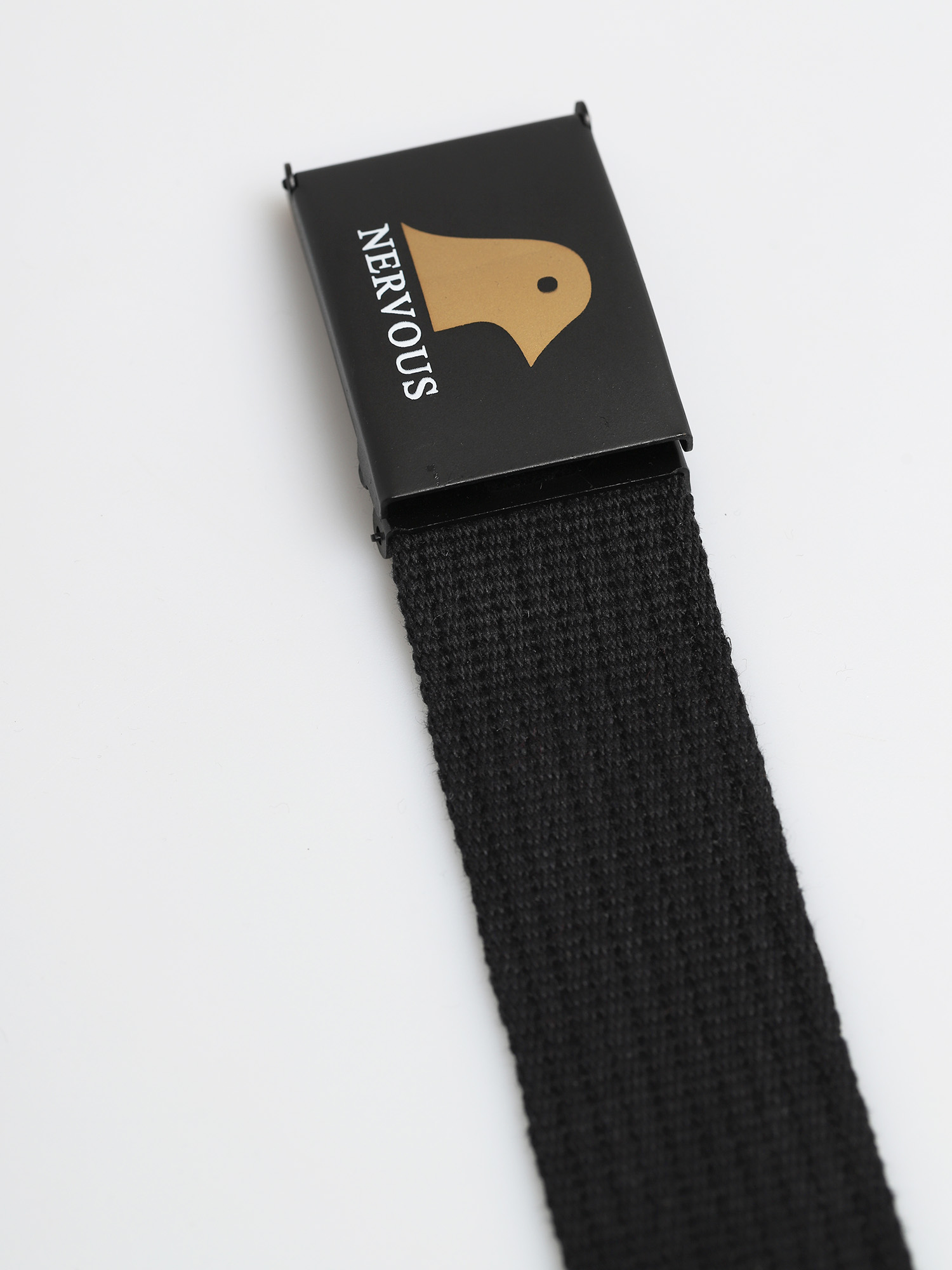 Pasek Nervous Gold Head (black/black)