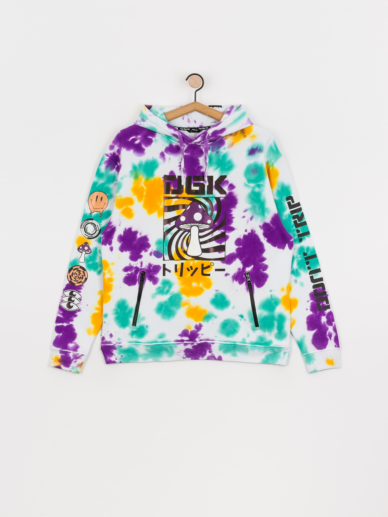 Bluza z kapturem DGK Psychodelic HD (white/multi)