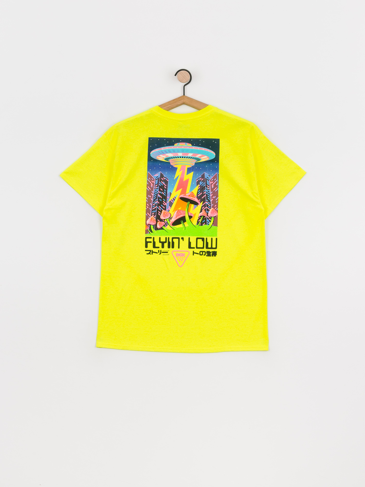 T-shirt DGK Liquid City (sefety green)