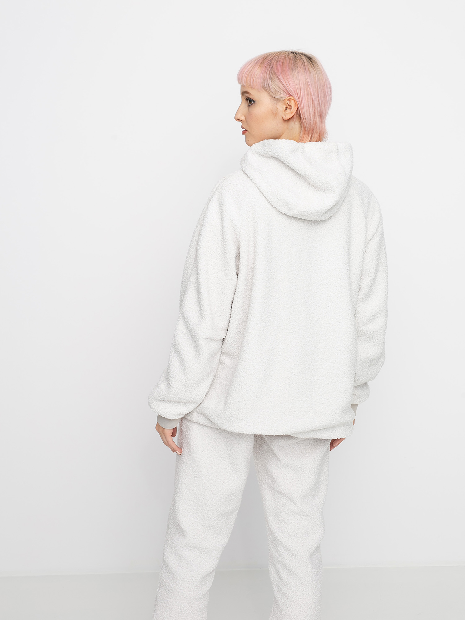 Bluza z kapturem Nike Sherpa HD Wmn (phantom/string/white/white)