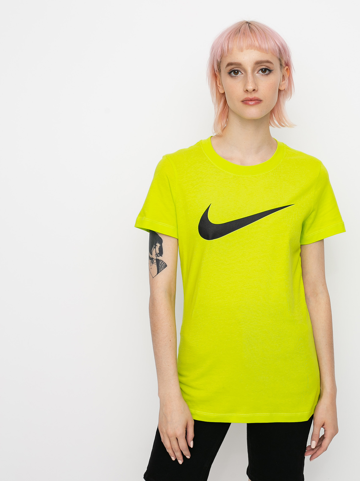 T-shirt Nike Swoosh Wmn (cyber/black)