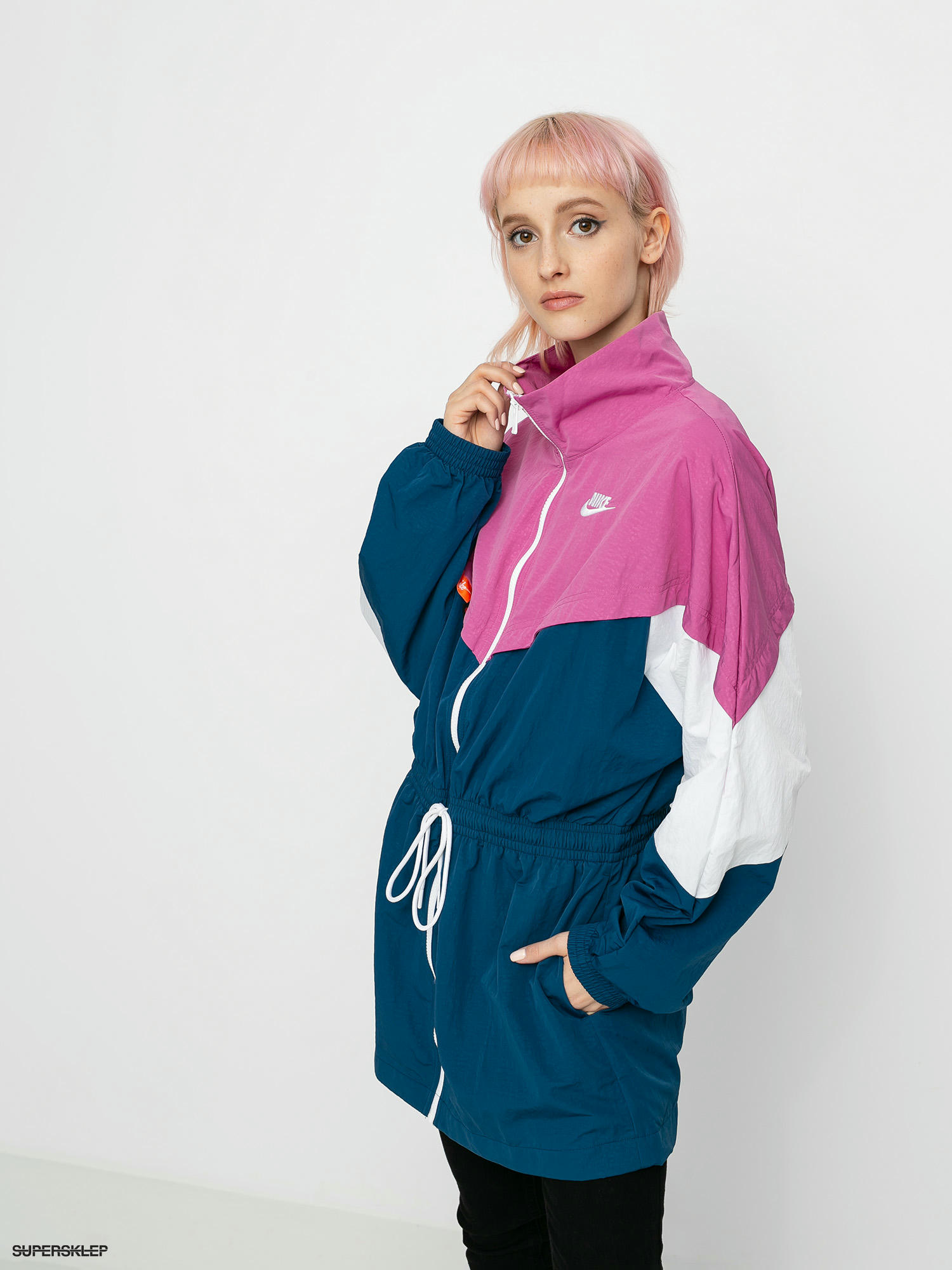 Nike sportswear icon discount clash woven track jacket