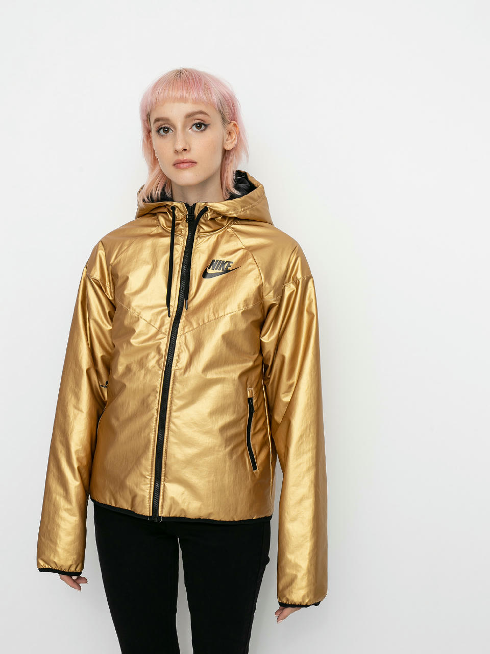 Kurtka Nike Syn Fill Wr Jkt Mtlc Wmn (metallic gold/black/black)