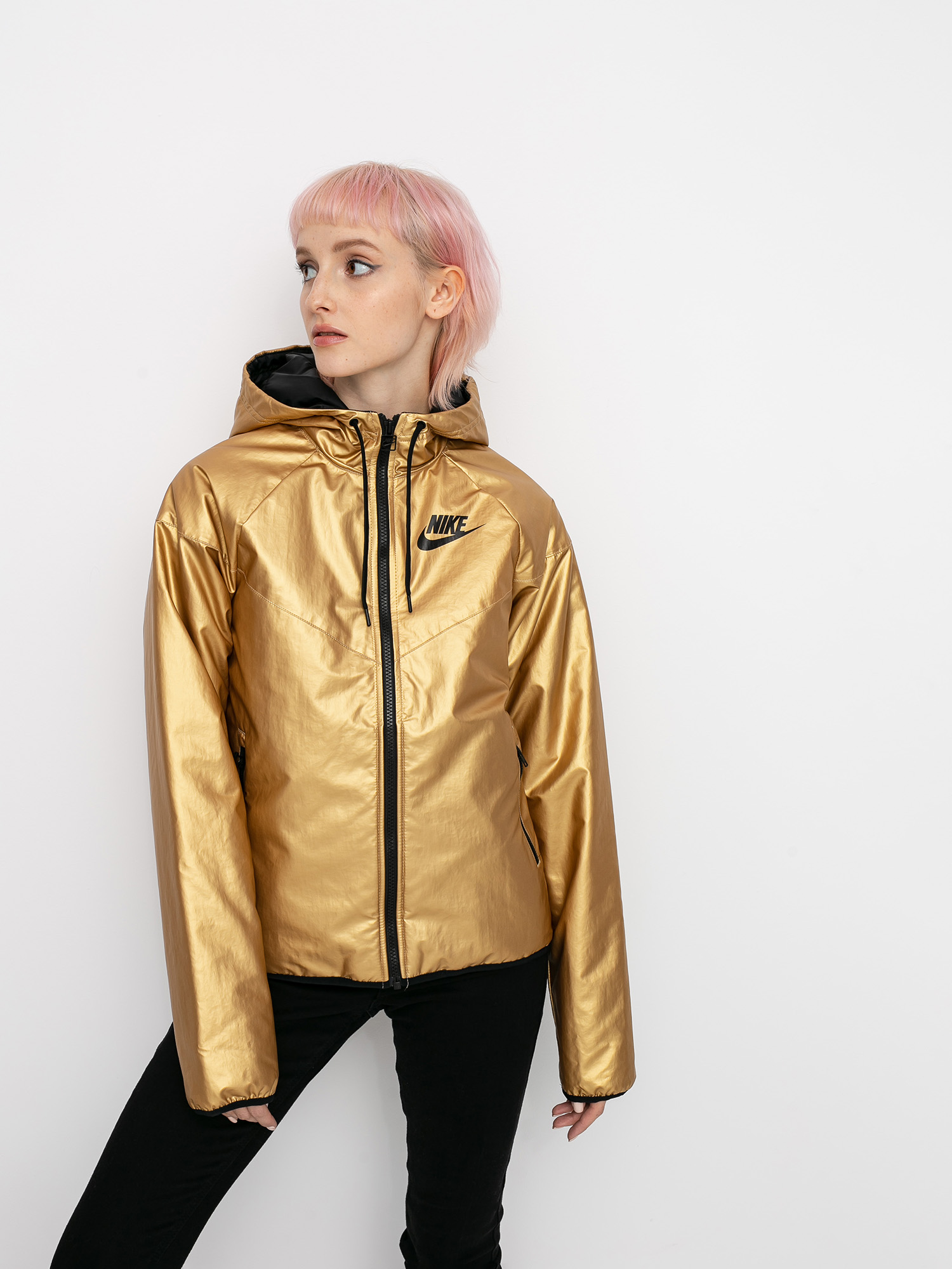 Kurtka Nike Syn Fill Wr Jkt Mtlc Wmn (metallic gold/black/black)