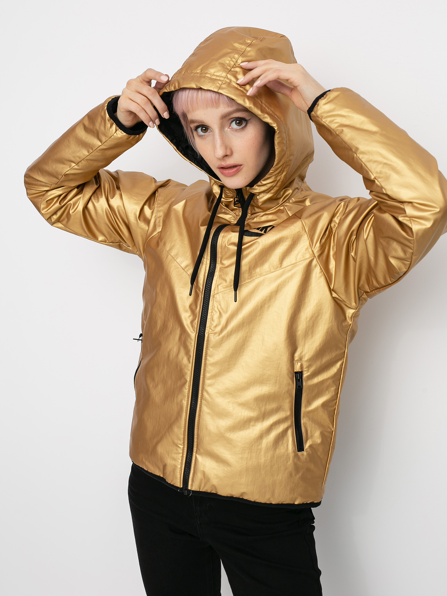 Kurtka Nike Syn Fill Wr Jkt Mtlc Wmn (metallic gold/black/black)
