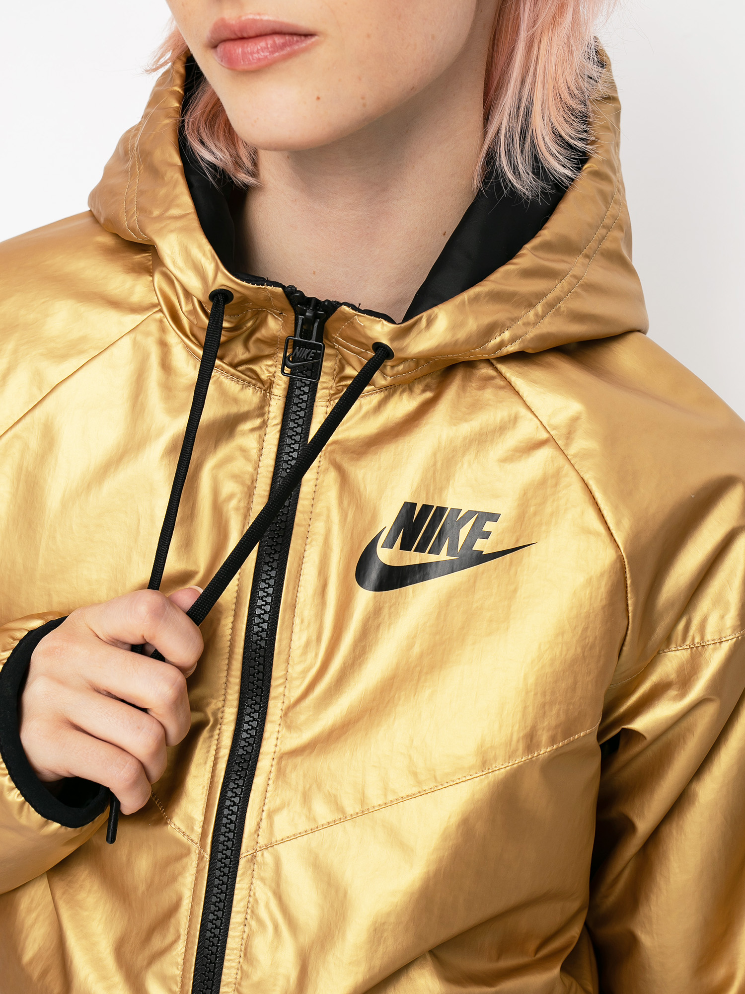 Kurtka Nike Syn Fill Wr Jkt Mtlc Wmn (metallic gold/black/black)