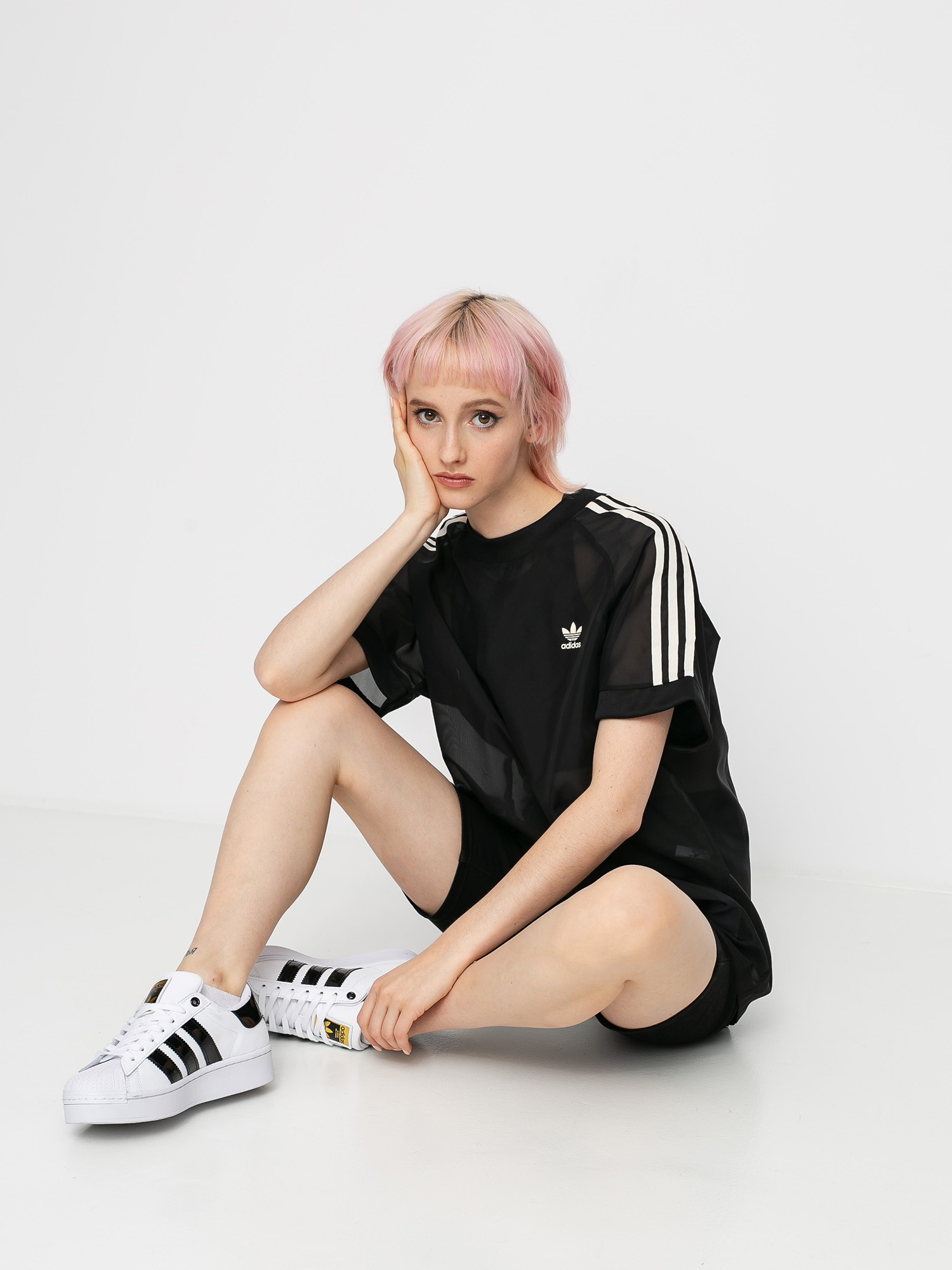 T-shirt adidas Originals 3 Stripes Wmn (black)