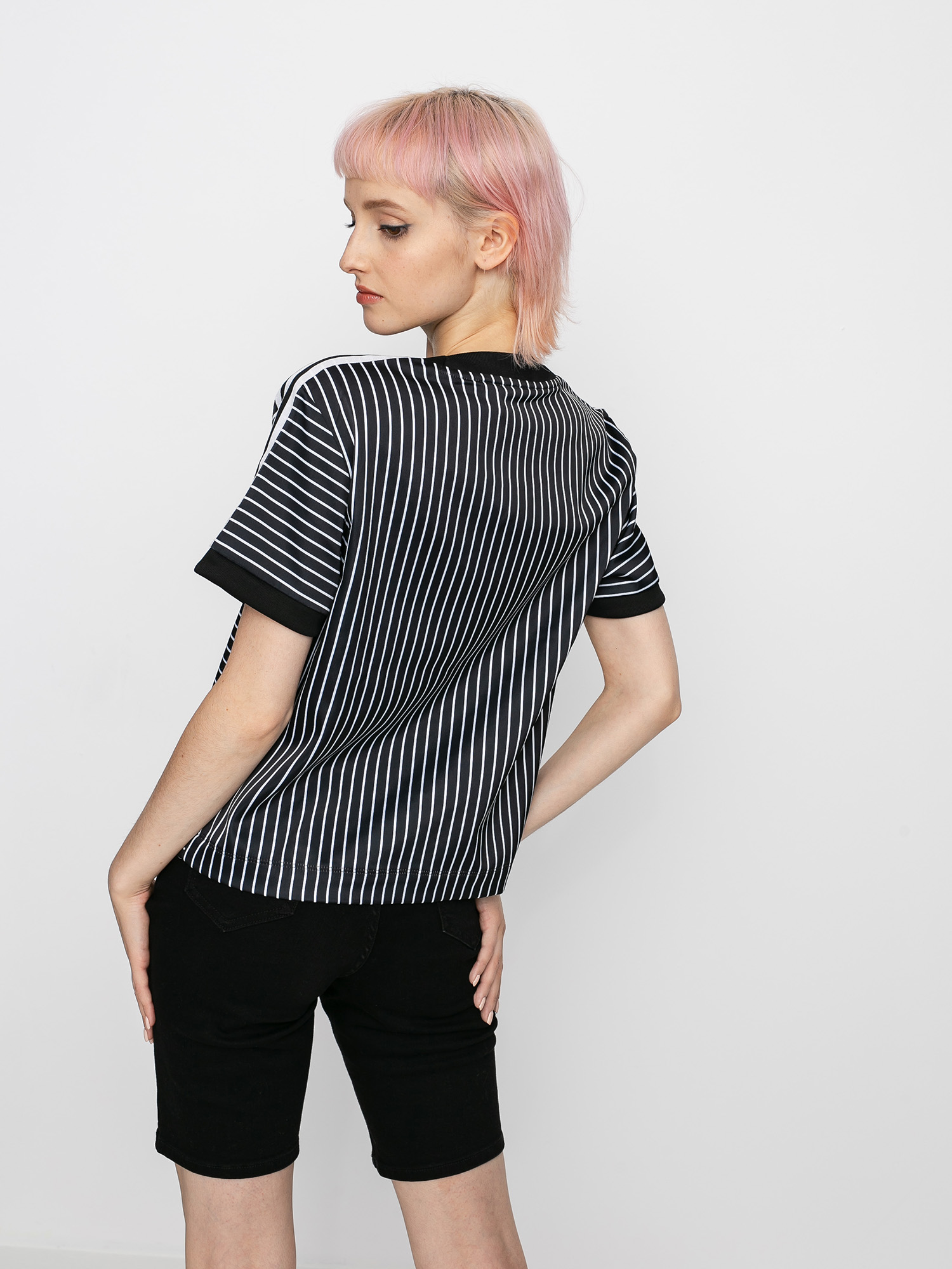 T-shirt adidas Originals 3 Stripes Wmn (black/white)