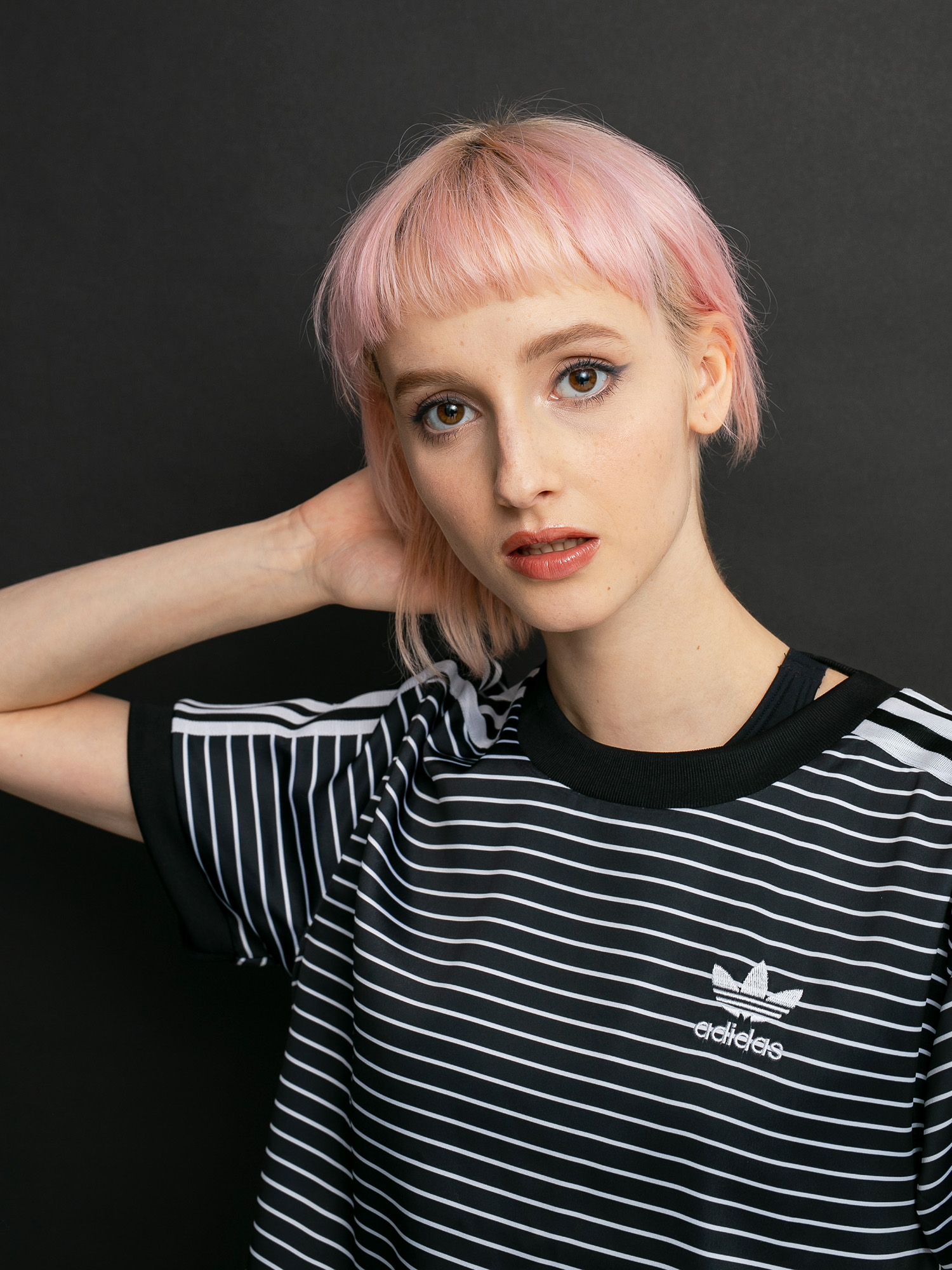 T-shirt adidas Originals 3 Stripes Wmn (black/white)