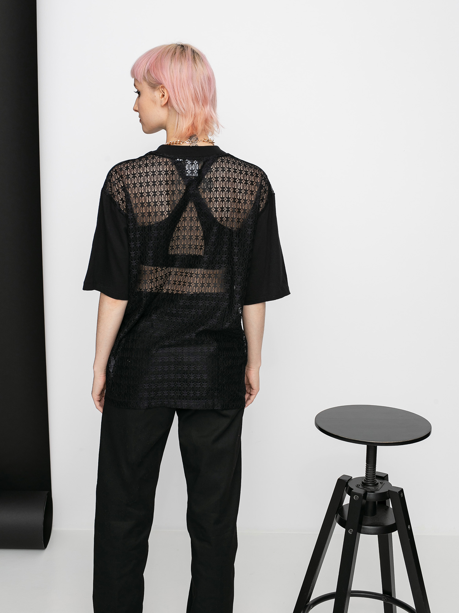 T-shirt adidas Originals Lace Back Wmn (black)