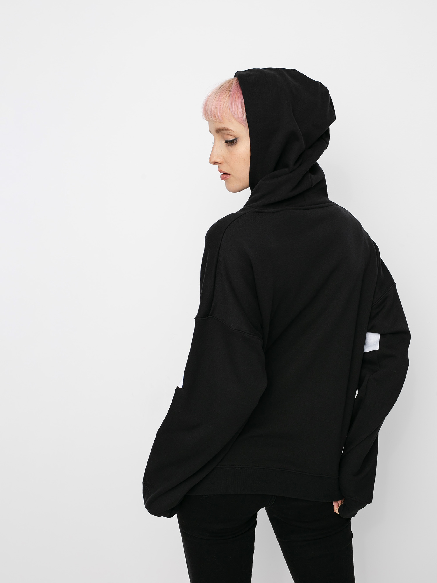 Bluza z kapturem adidas Originals Lrg Logo HD Wmn (black/white)