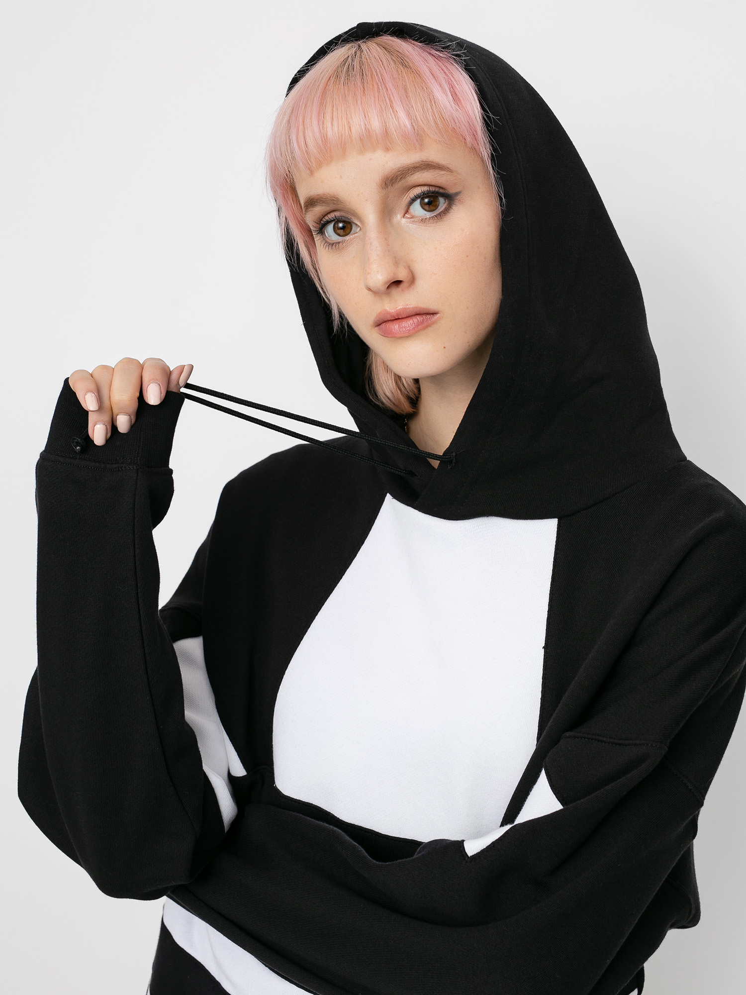 Bluza z kapturem adidas Originals Lrg Logo HD Wmn (black/white)