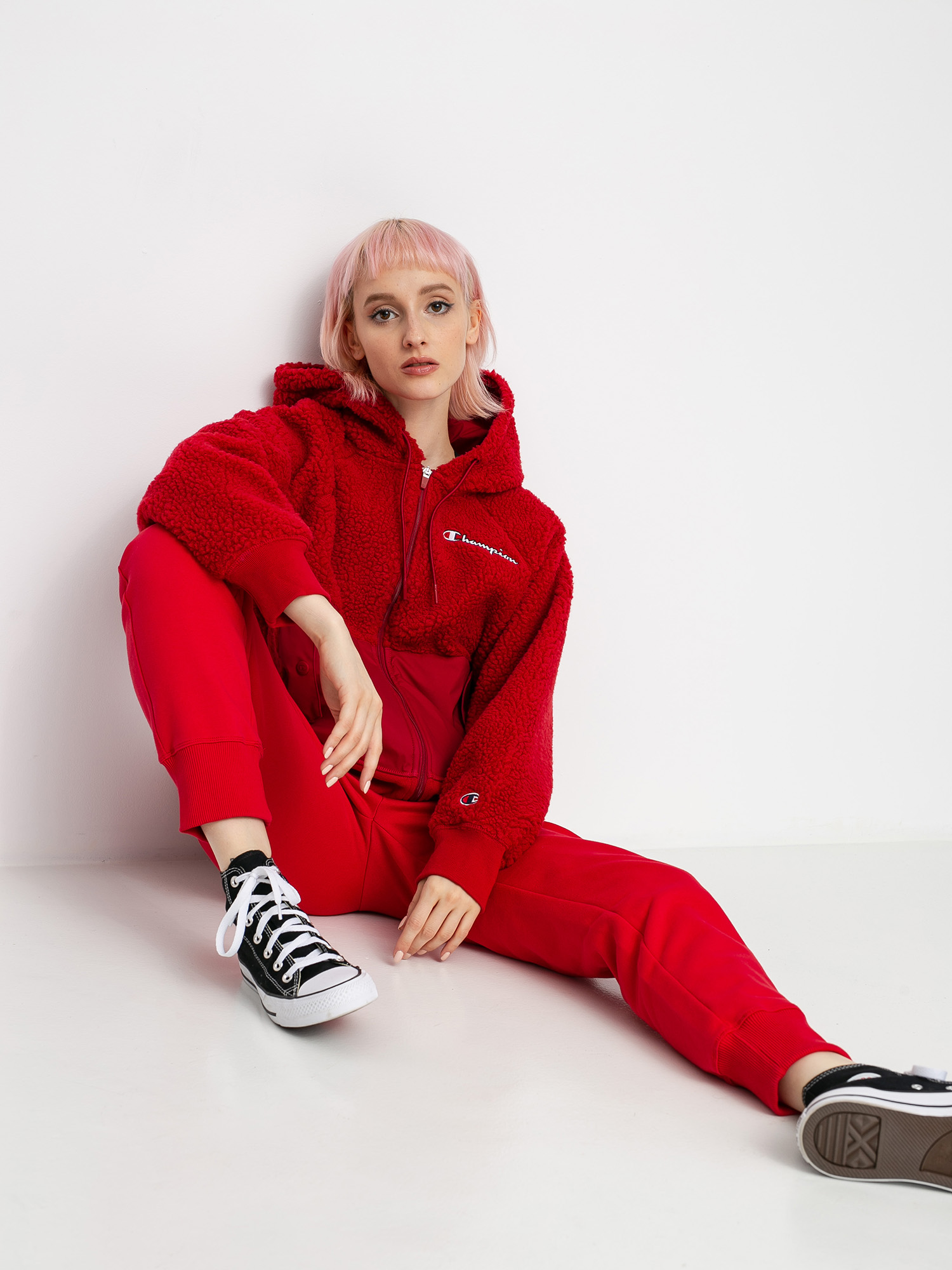 Kurtka Champion Full Zip Sweatshirt 113463 Wmn (ryr/rdd)